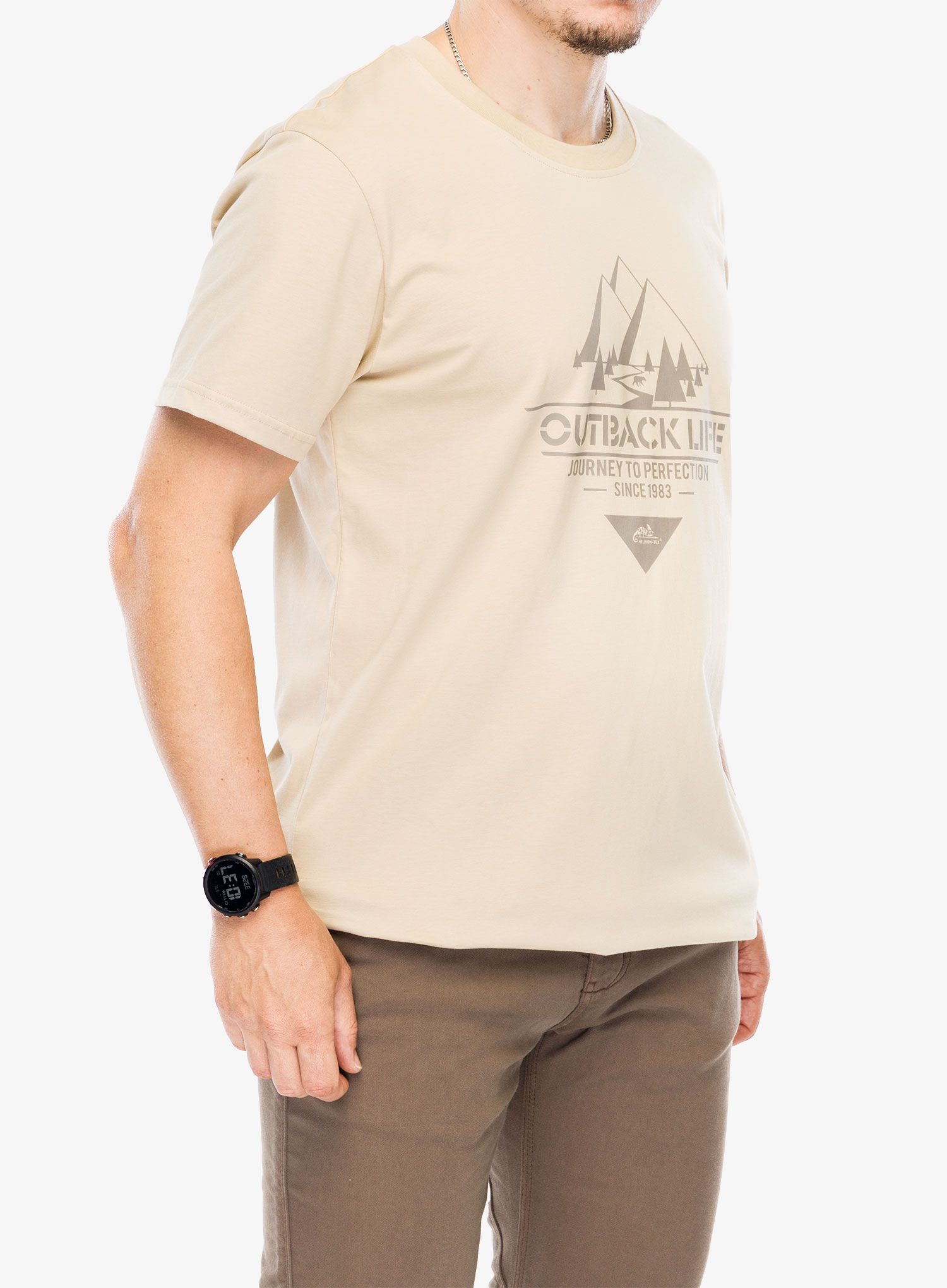 Tričko Helikon-Tex T-Shirt Outback Life - khaki