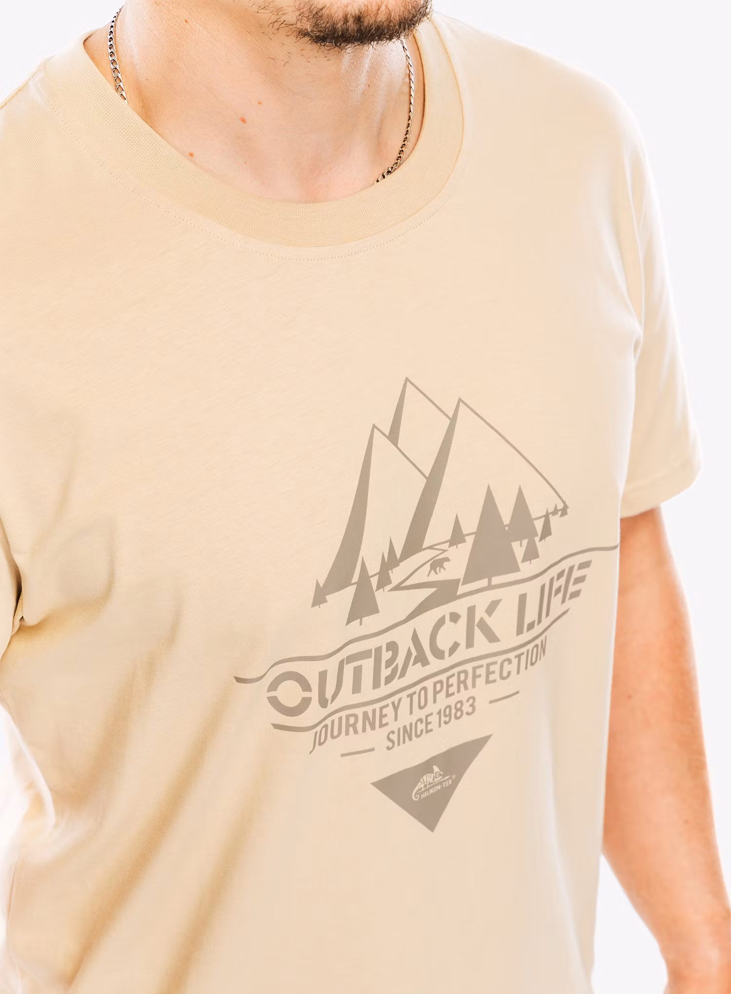 Tričko Helikon-Tex T-Shirt Outback Life - khaki