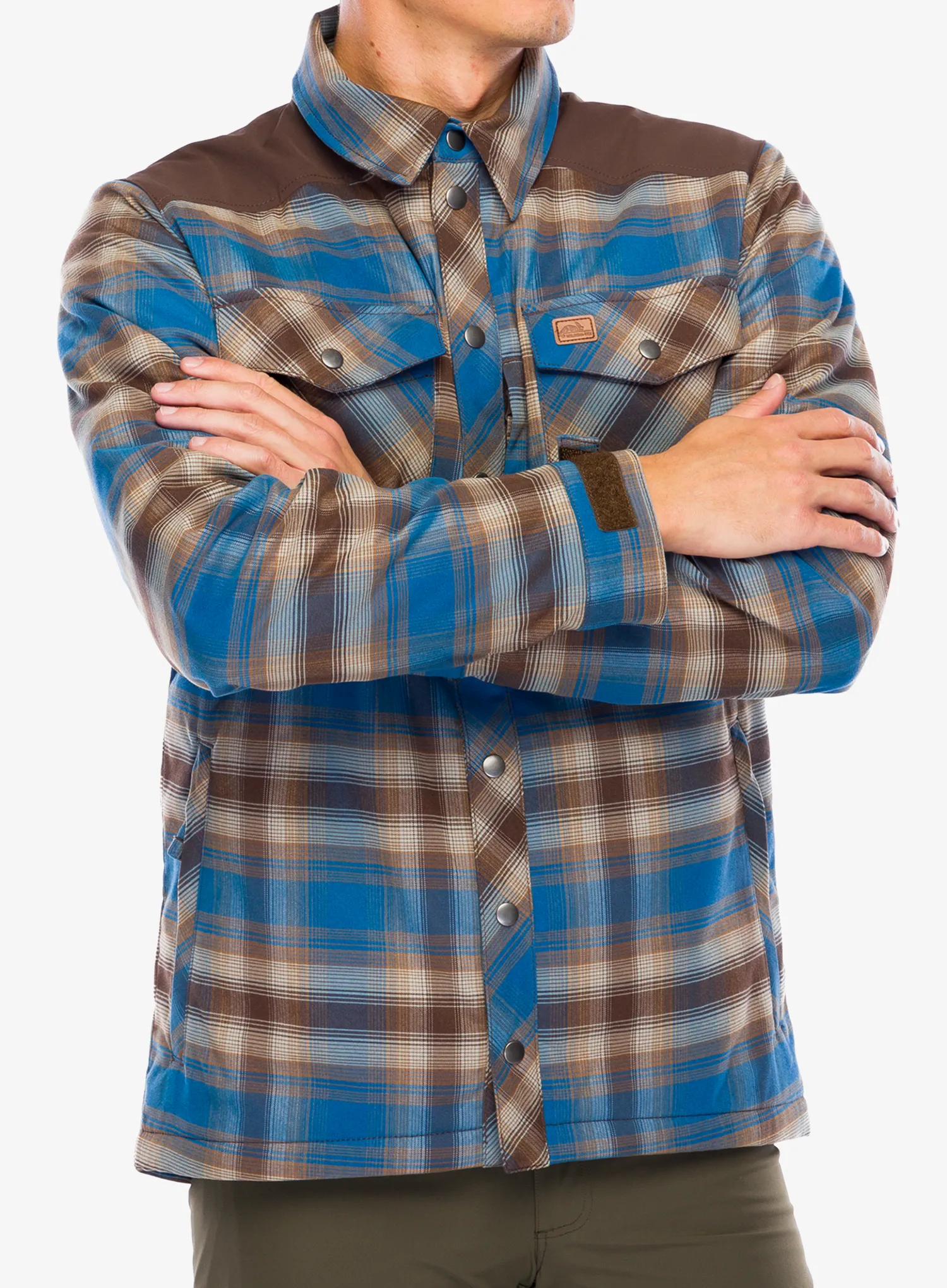 Zateplené tričko Helikon-Tex Winter Warden Shirt - forest blue plaid