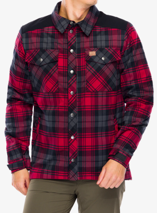 Zateplené tričko Helikon-Tex Winter Warden Shirt - slate crimson plaid