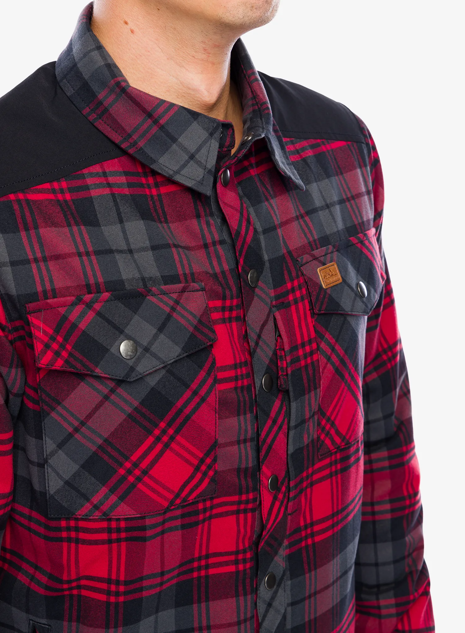 Zateplené tričko Helikon-Tex Winter Warden Shirt - slate crimson plaid