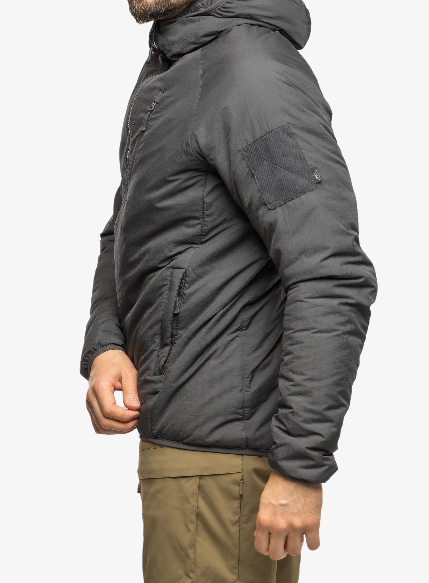 Bunda Helikon-Tex Wolfhound Hoodie - Climashield Apex 67g - grey
