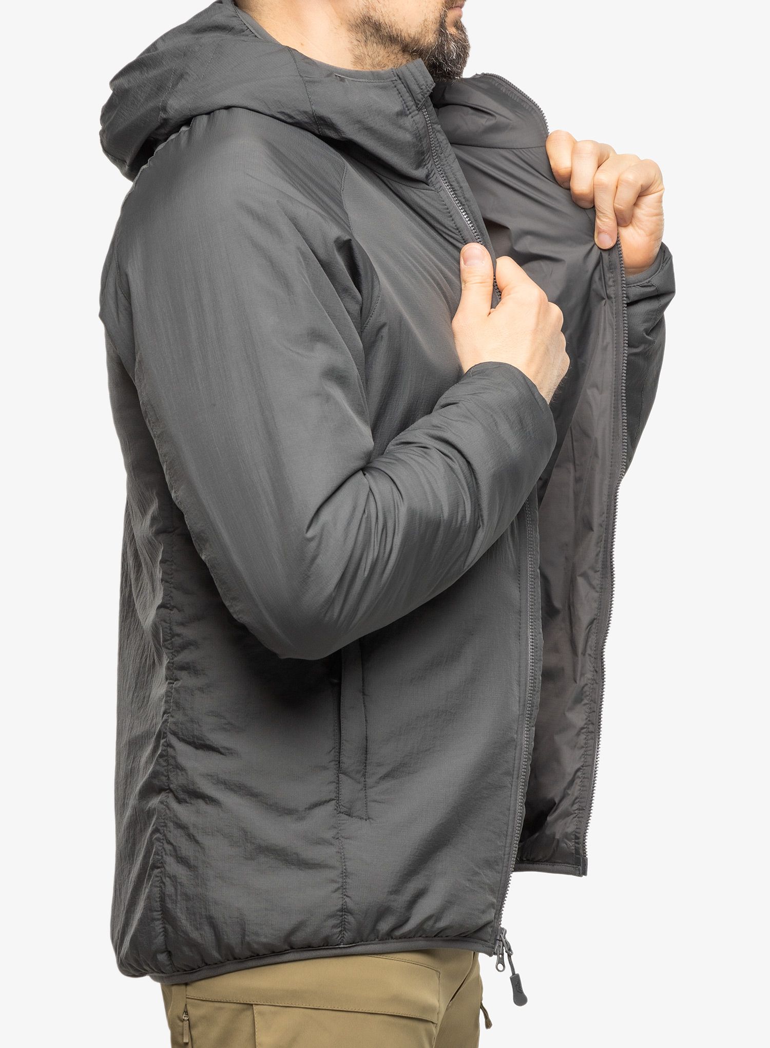 Bunda Helikon-Tex Wolfhound Hoodie - Climashield Apex 67g - grey