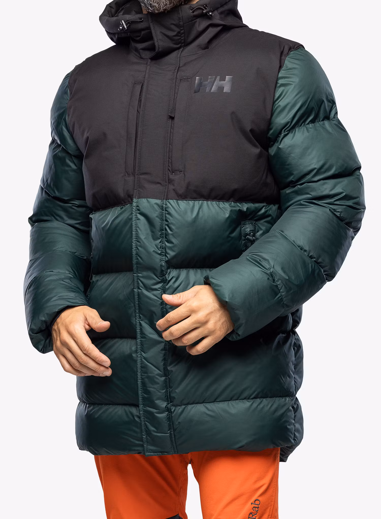 Zateplená bunda Helly Hansen Active Puffy Long Jacket - darkest spruce/black
