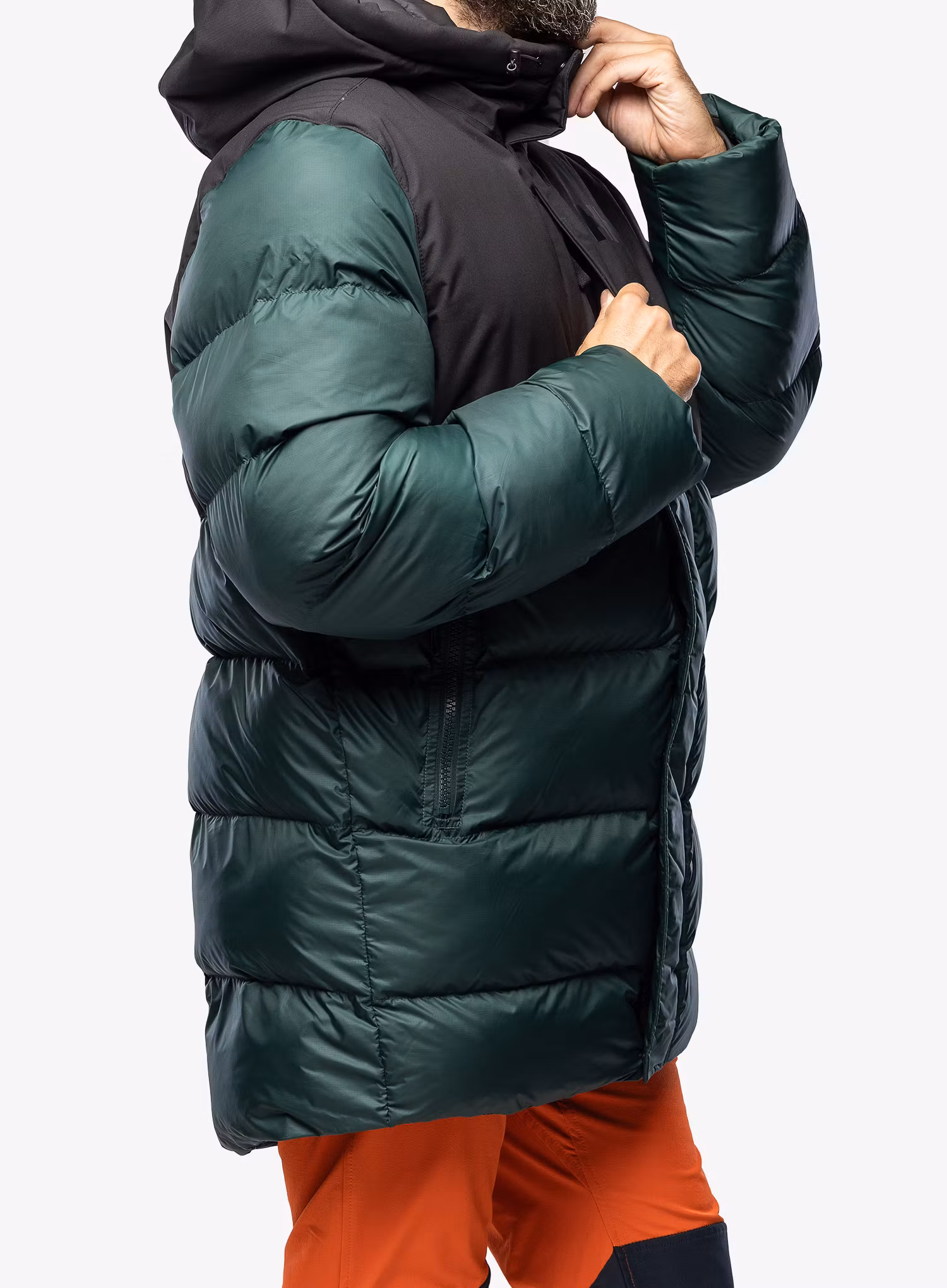 Zateplená bunda Helly Hansen Active Puffy Long Jacket - darkest spruce/black