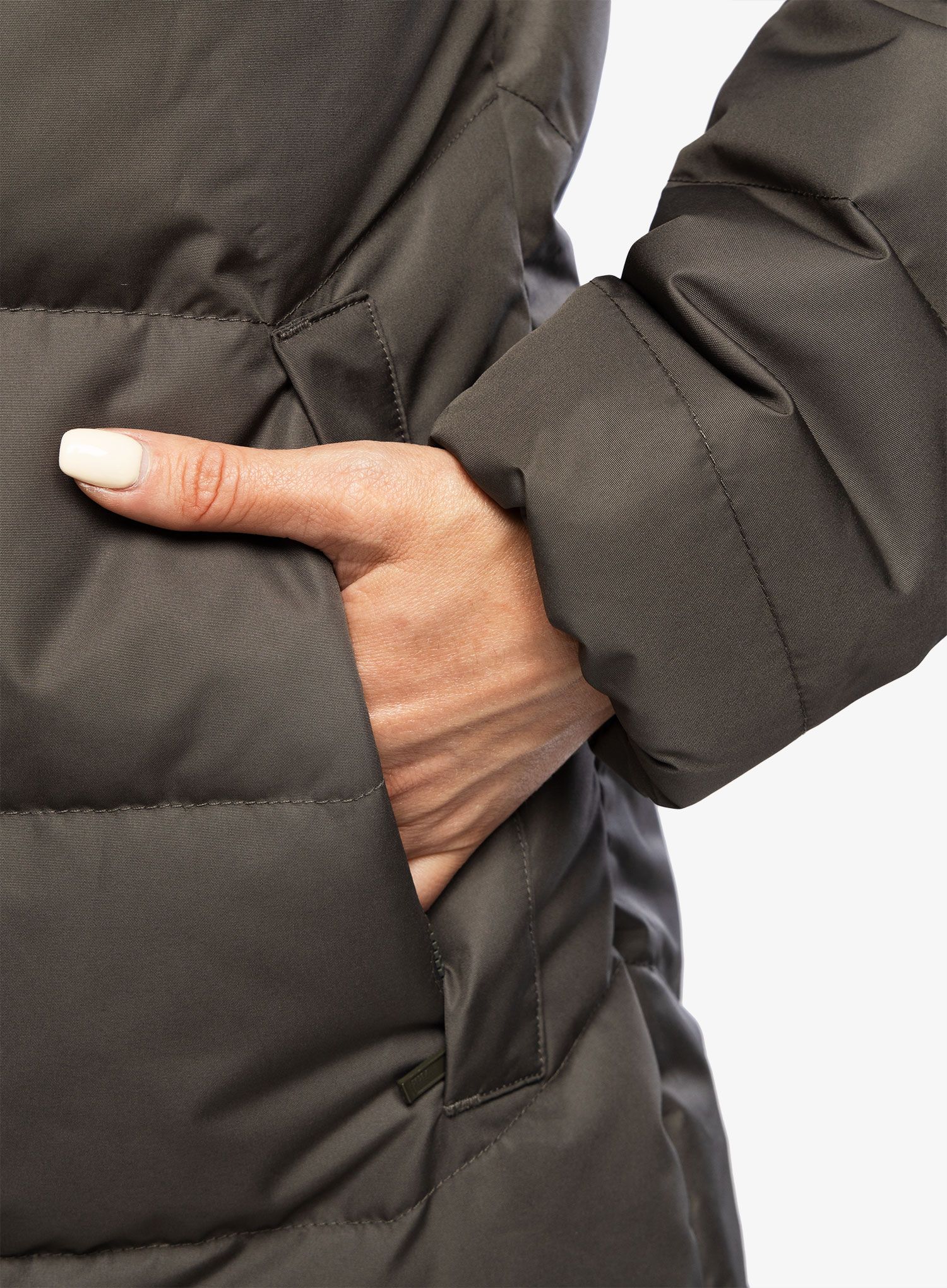 Dámský péřový kabát Helly Hansen Aden Down Parka - beluga