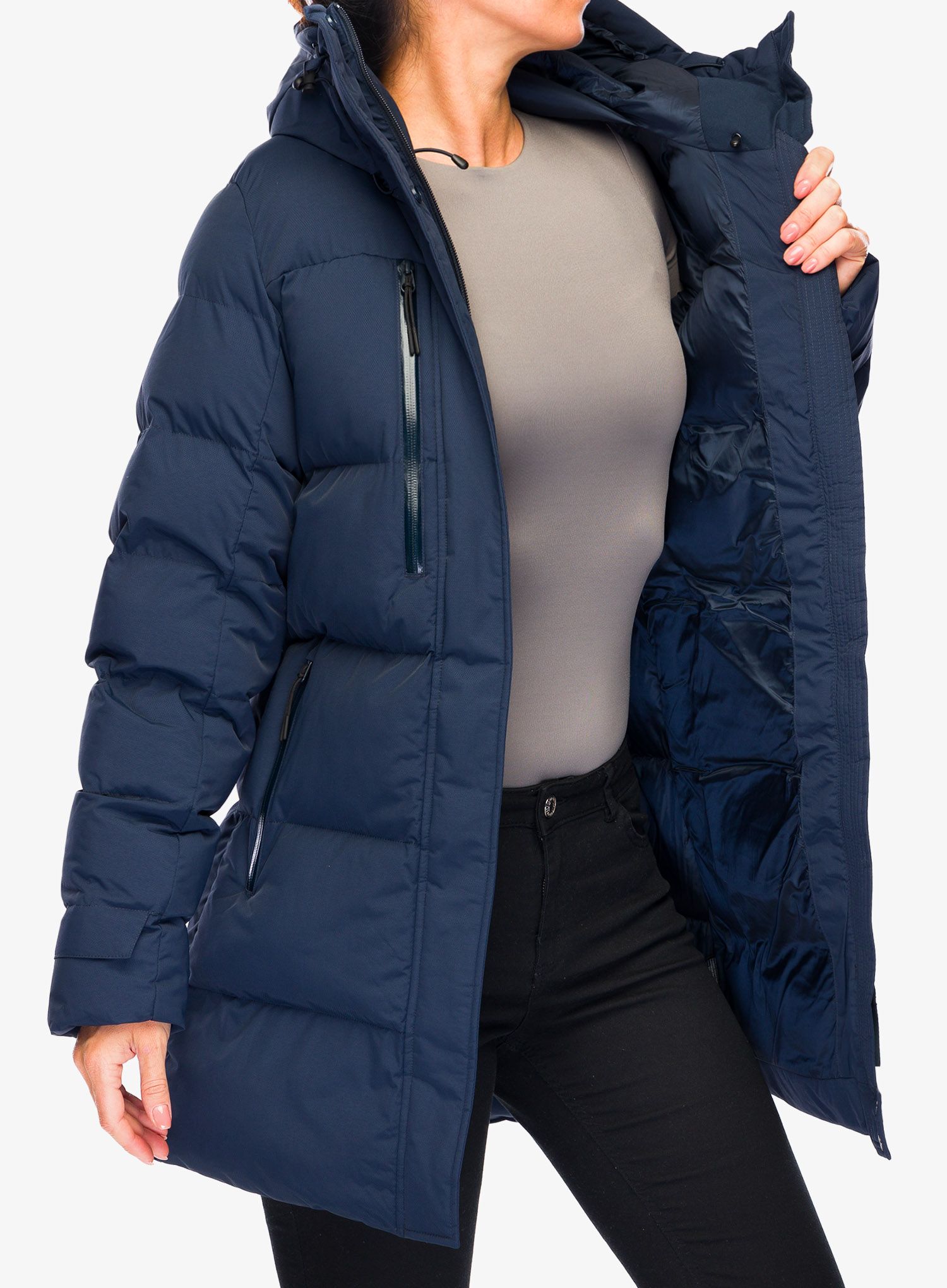 Dámský kabát Helly Hansen Adore Puffy Parka - navy