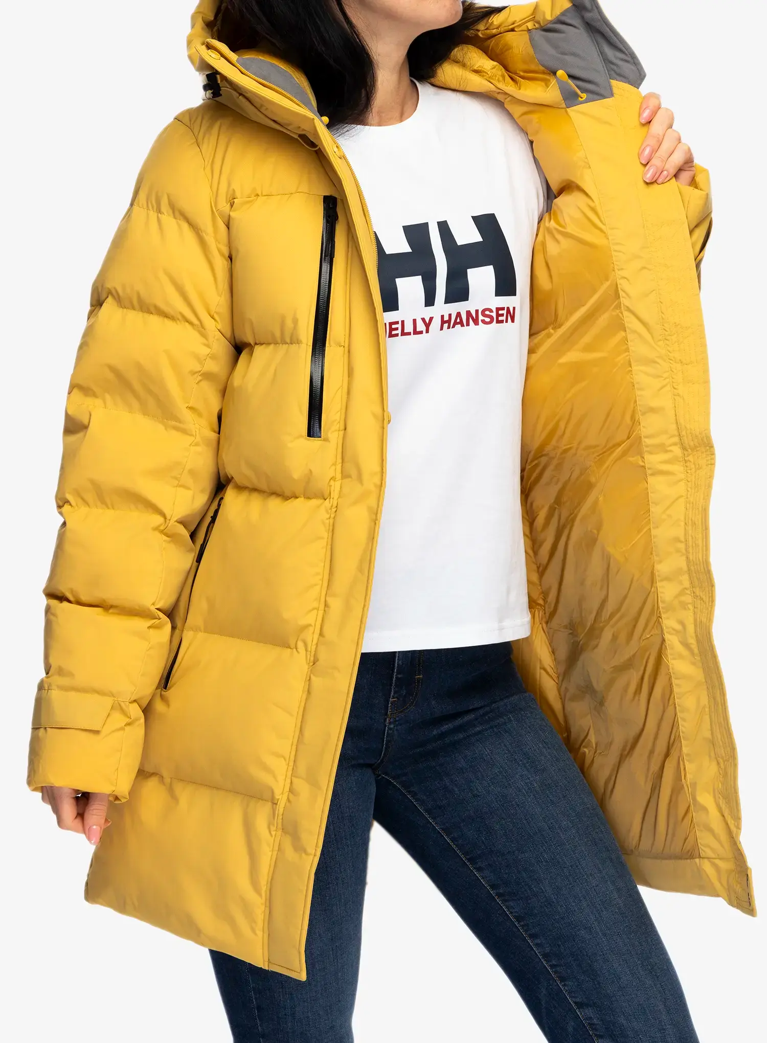 Dámský kabát Helly Hansen Adore Puffy Parka - sand