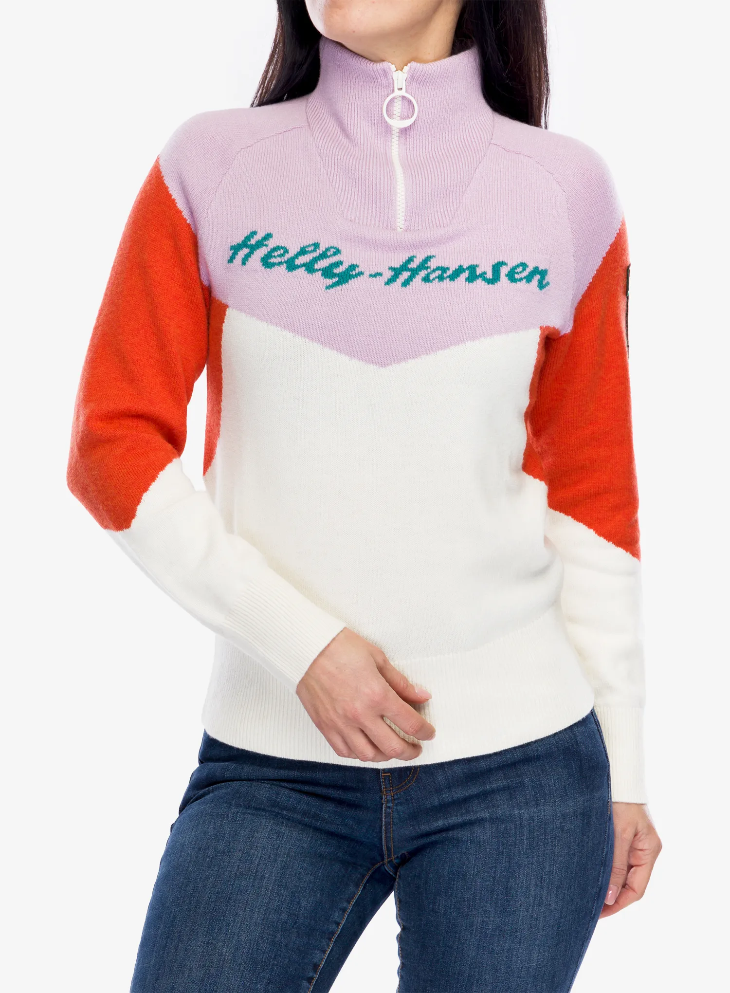 Dámský svetr Helly Hansen Apres Knitted Sweater - snow
