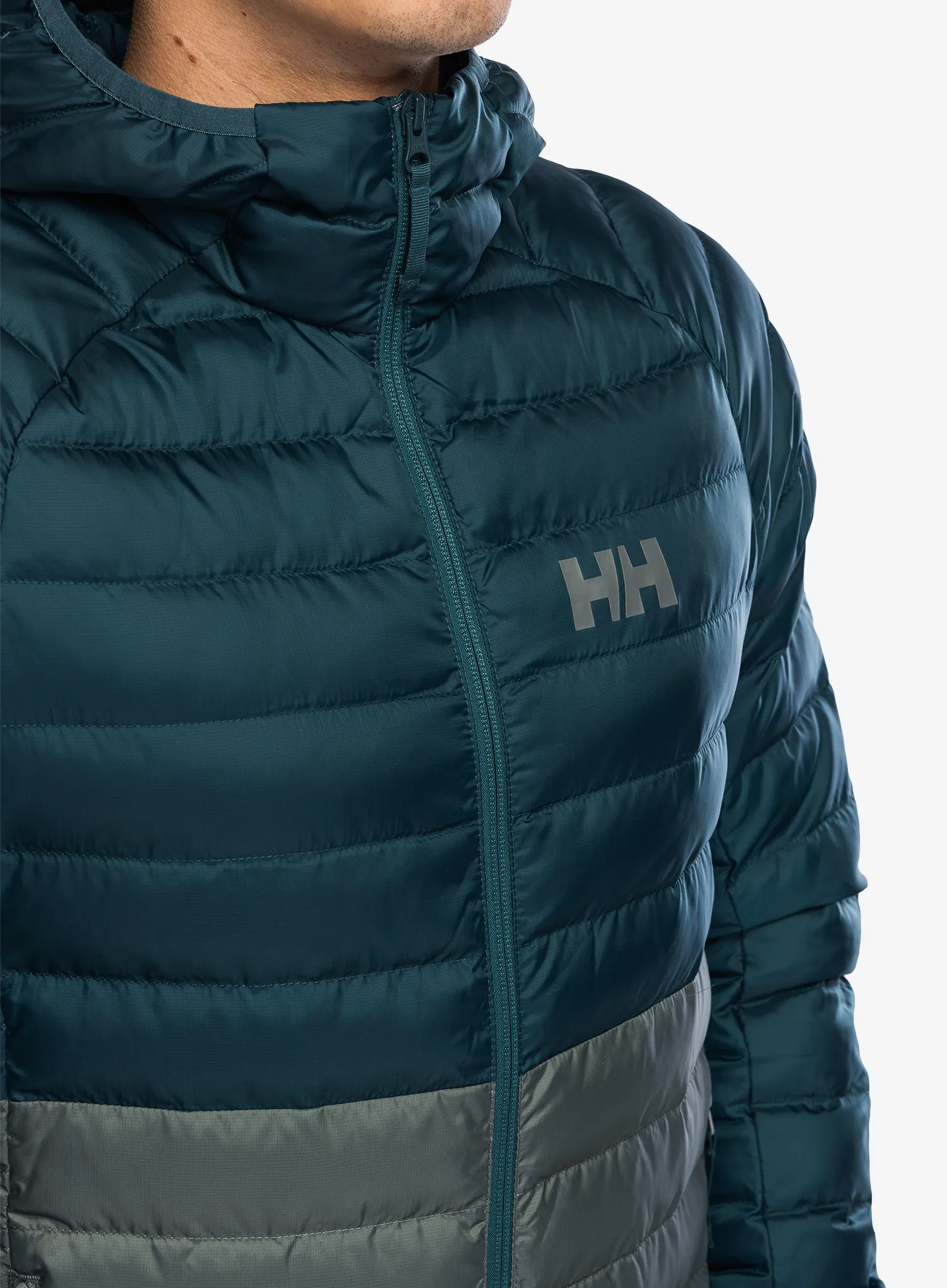 Zateplená bunda Helly Hansen Banff Hooded Insulator - dark creek/grey cactus