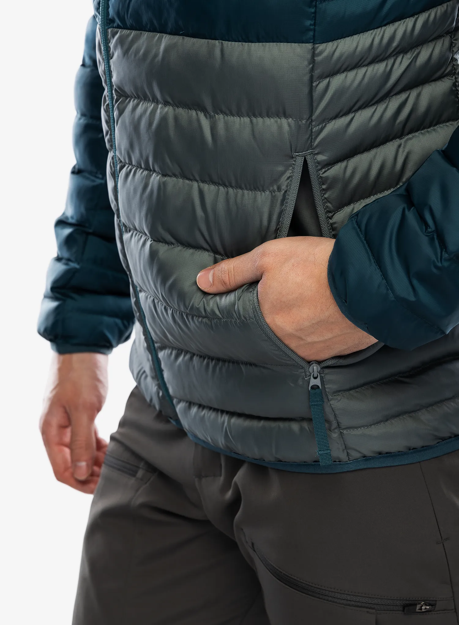 Zateplená bunda Helly Hansen Banff Hooded Insulator - dark creek/grey cactus