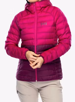 Zateplená bunda dámská Helly Hansen Banff Hooded Insulator - dark magenta/magenta 2.0