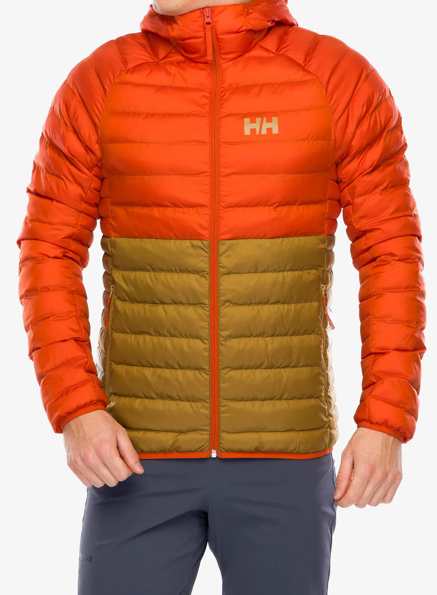 Zateplená bunda Helly Hansen Banff Hooded Insulator - patrol orange/lynx