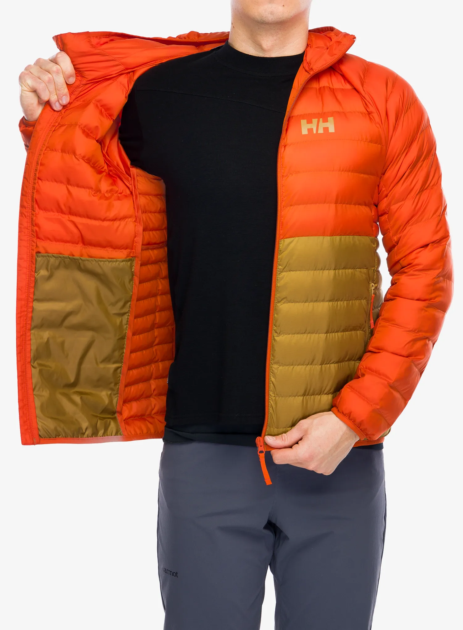 Zateplená bunda Helly Hansen Banff Hooded Insulator - patrol orange/lynx