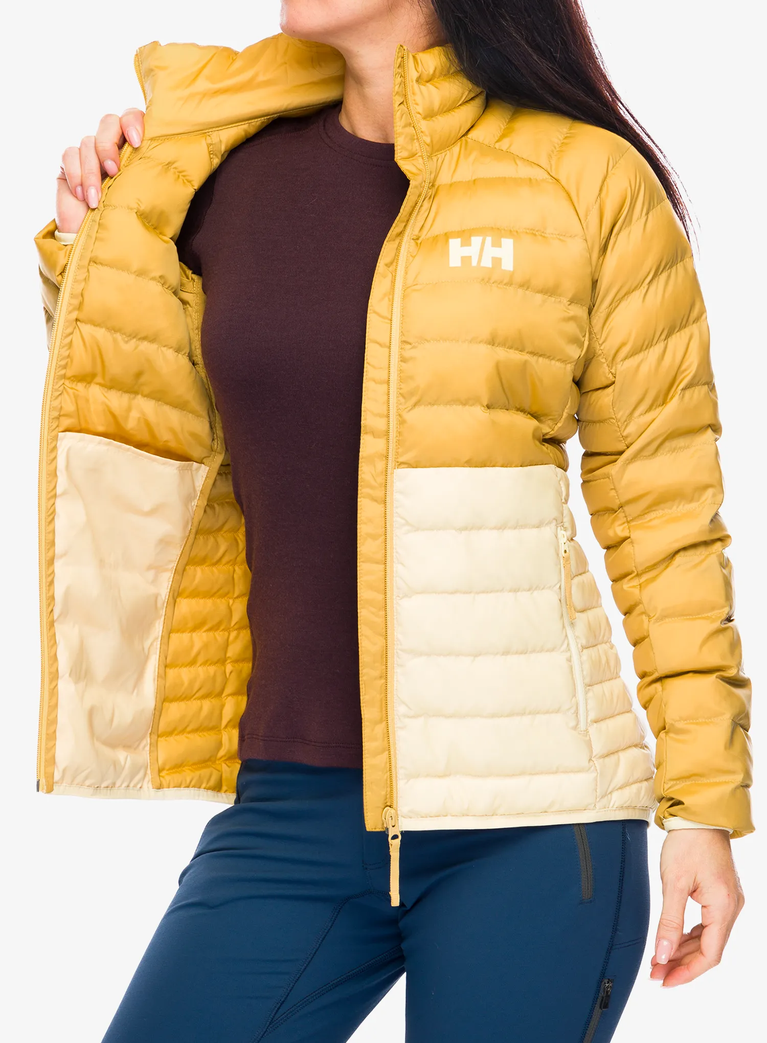 Zateplená bunda dámská Helly Hansen Banff Insulator Jacket - yellow cream/sand