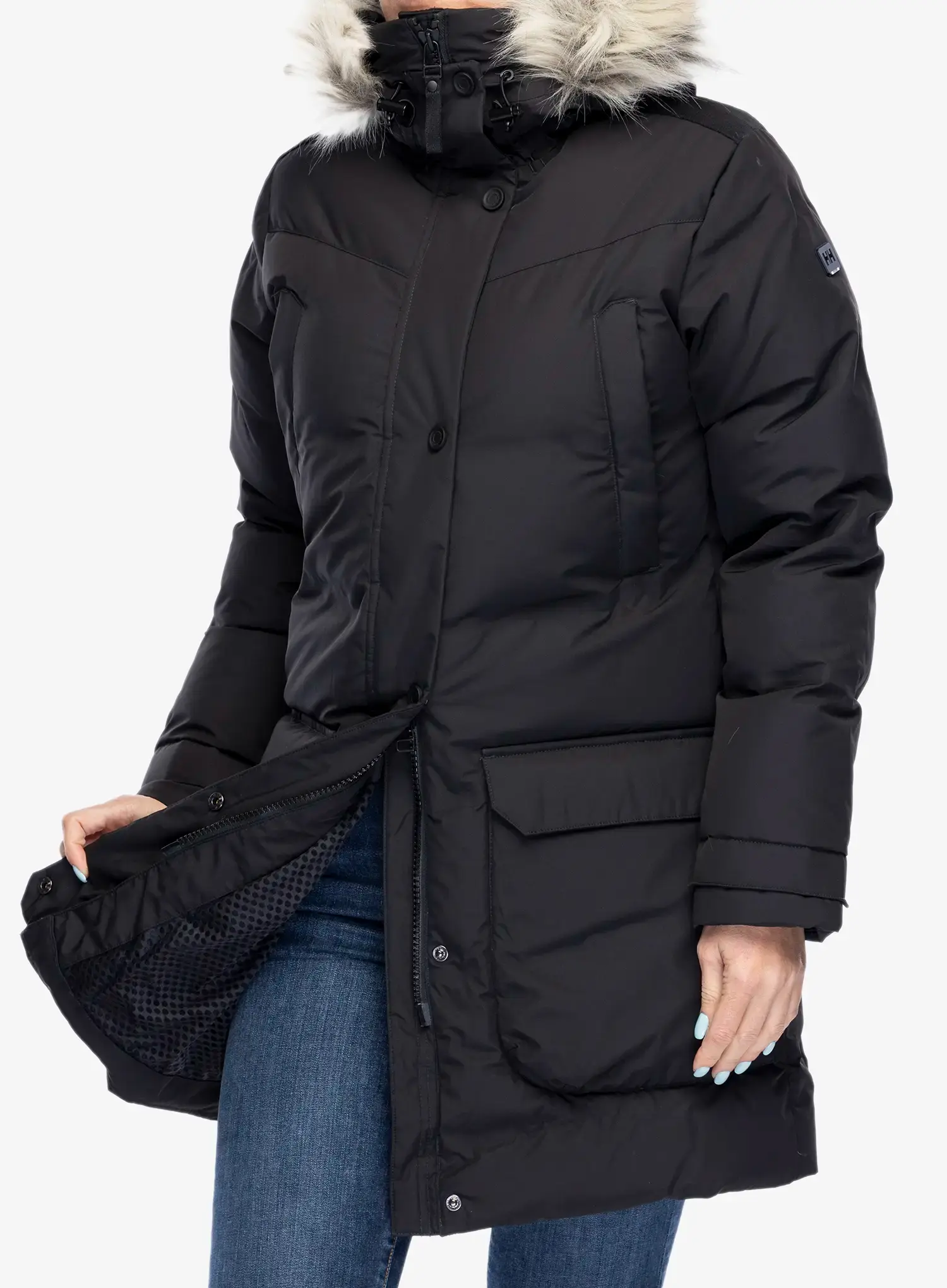 Dámský péřový kabát Helly Hansen Bouvet Down Parka - black