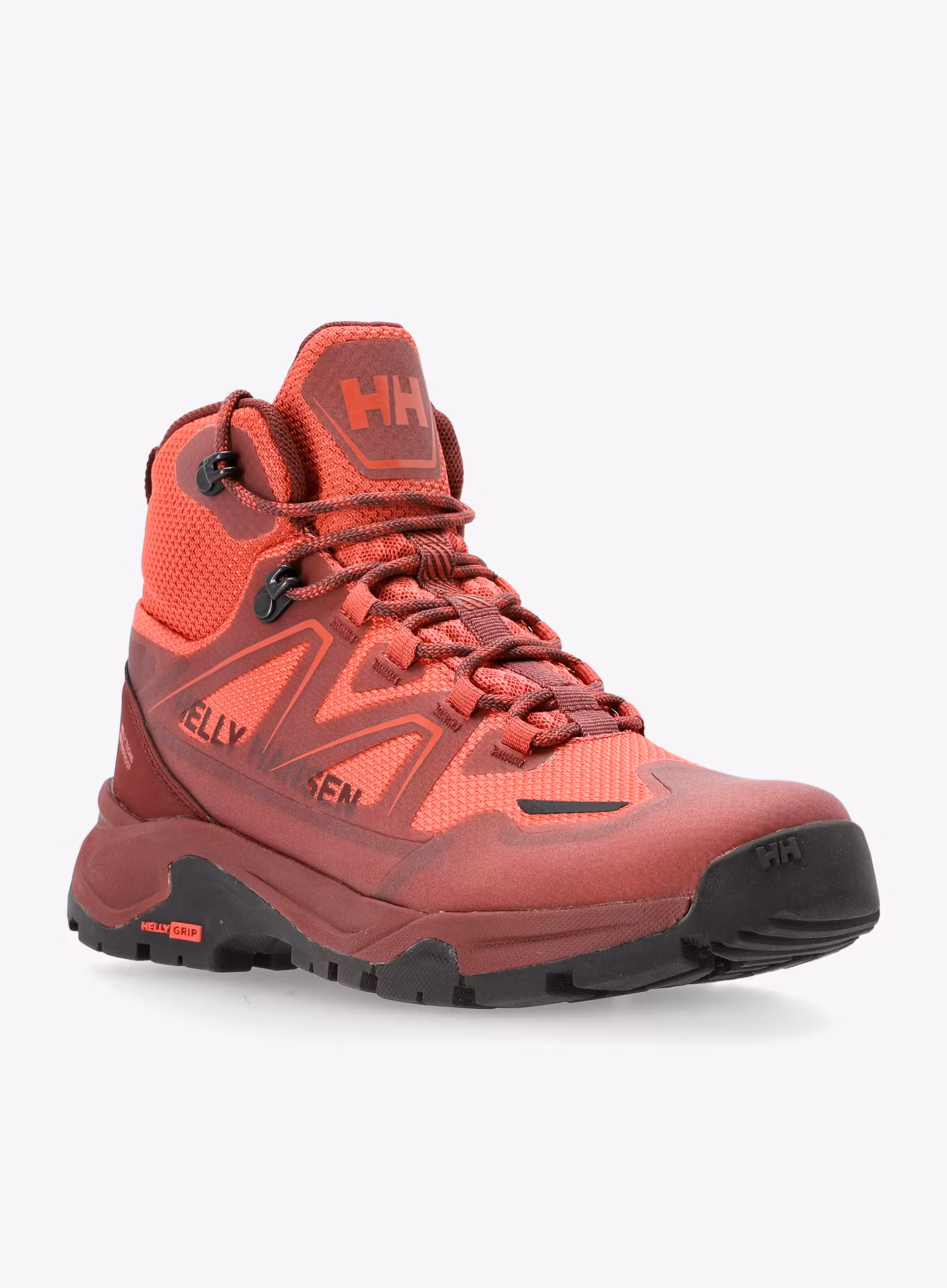 Vysoké turistické boty dámské Helly Hansen Cascade Mid HT - hickory/poppy red