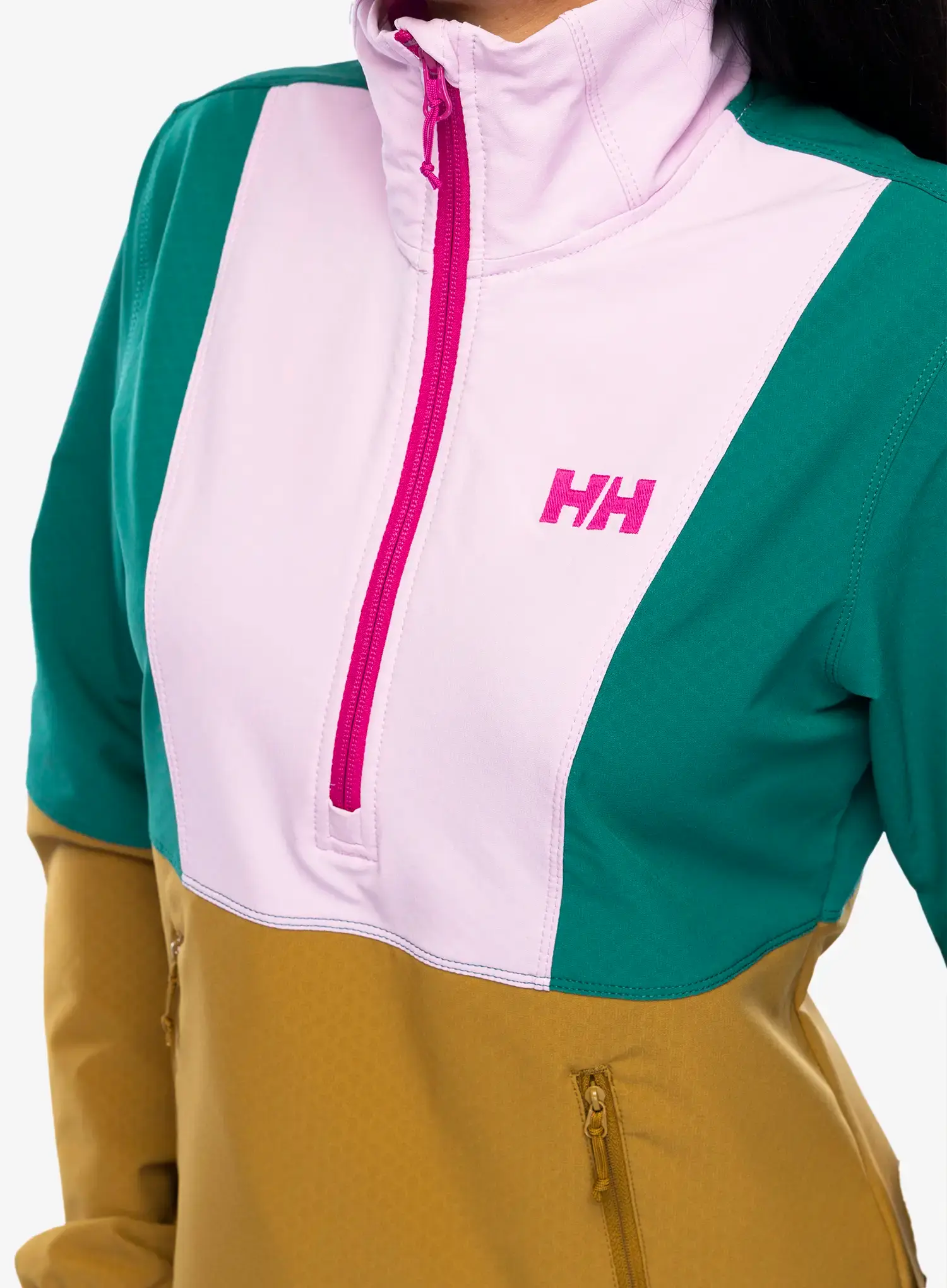 Dámská bunda Helly Hansen Cascade Shield Anorak - lynx/cherry blossom
