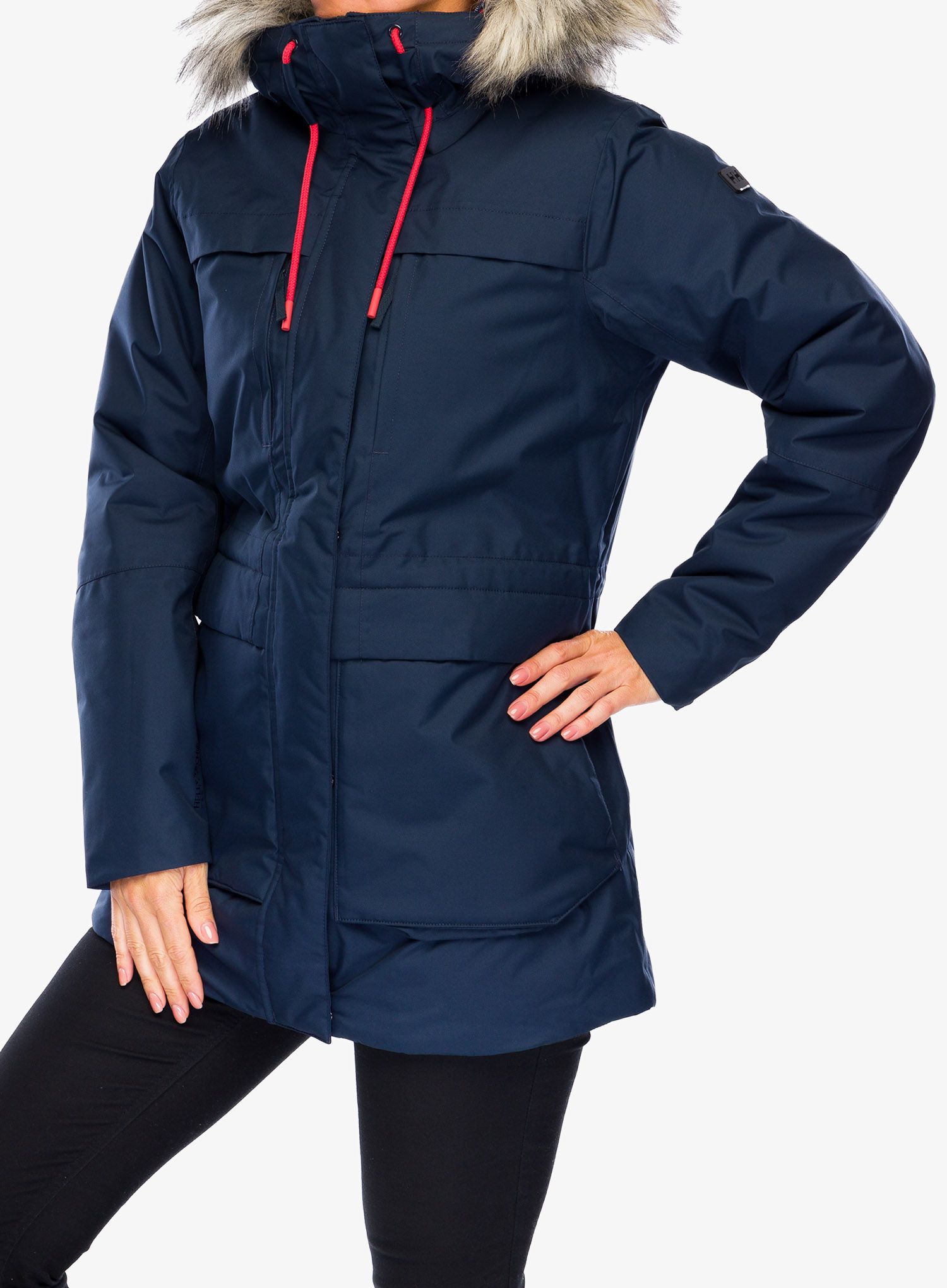 Dámská zimní bunda Helly Hansen Coastal Parka - navy/vaporous grey/gum
