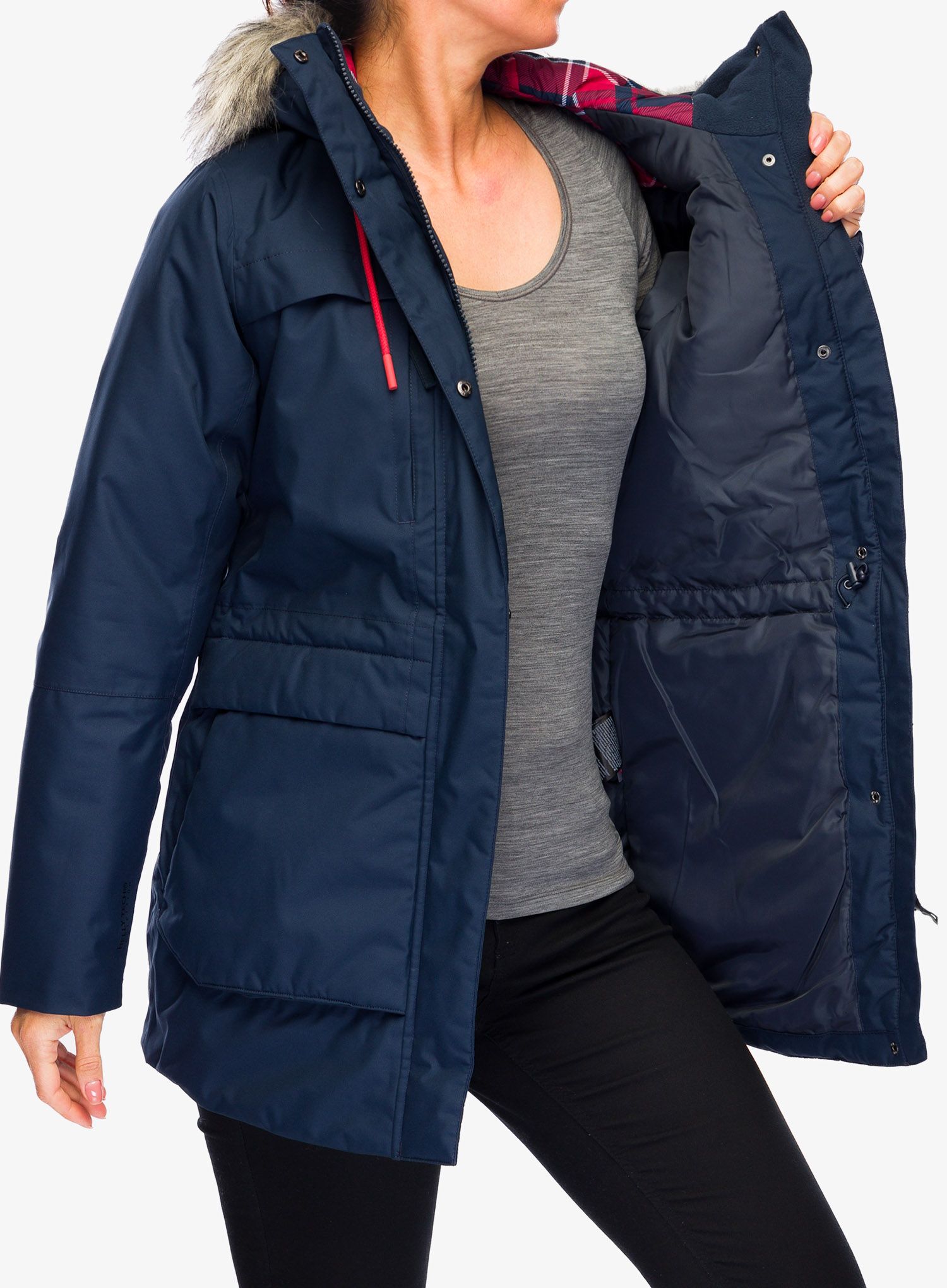 Dámská zimní bunda Helly Hansen Coastal Parka - navy/vaporous grey/gum