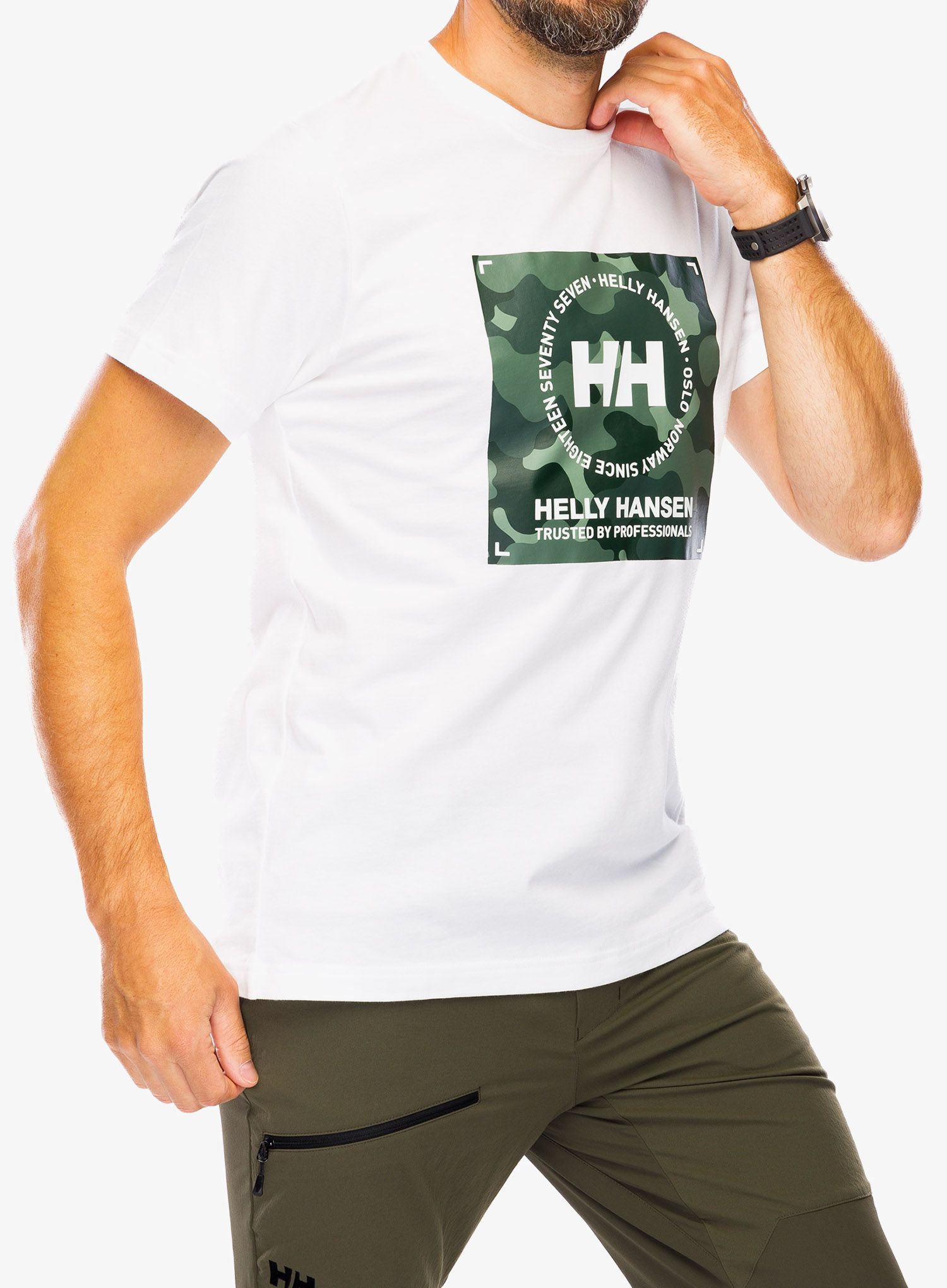 Bavlněné tričko Helly Hansen Core Graphic T-Shirt - white