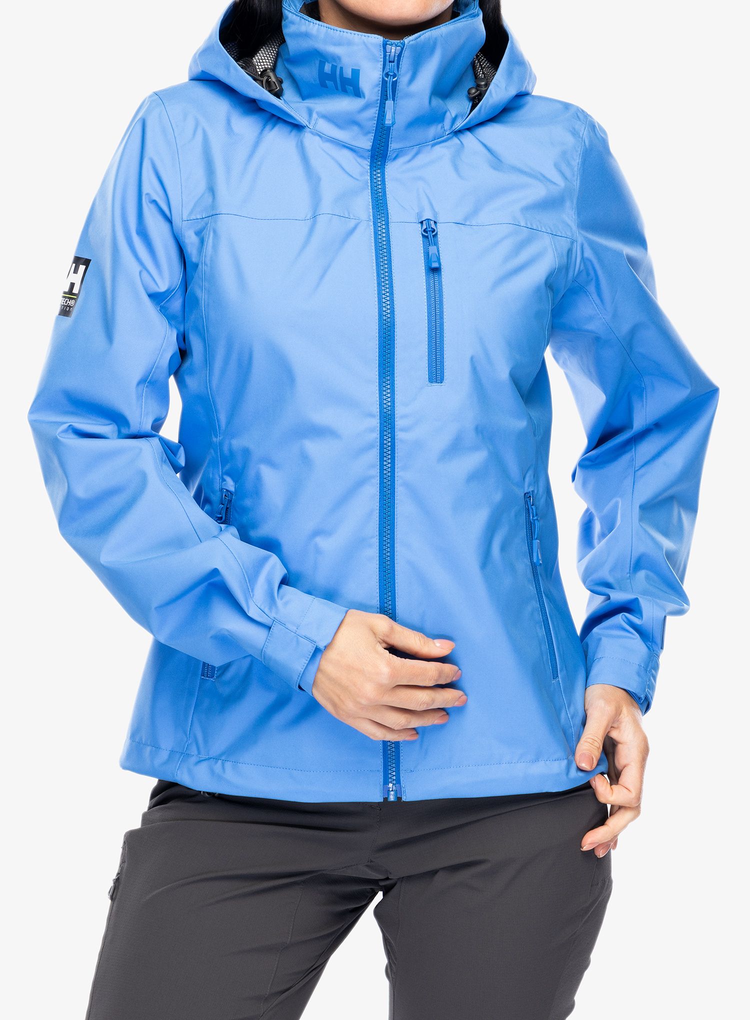 Dámská bunda do deště Helly Hansen Crew Hooded Jacket 2.0 - ultra blue
