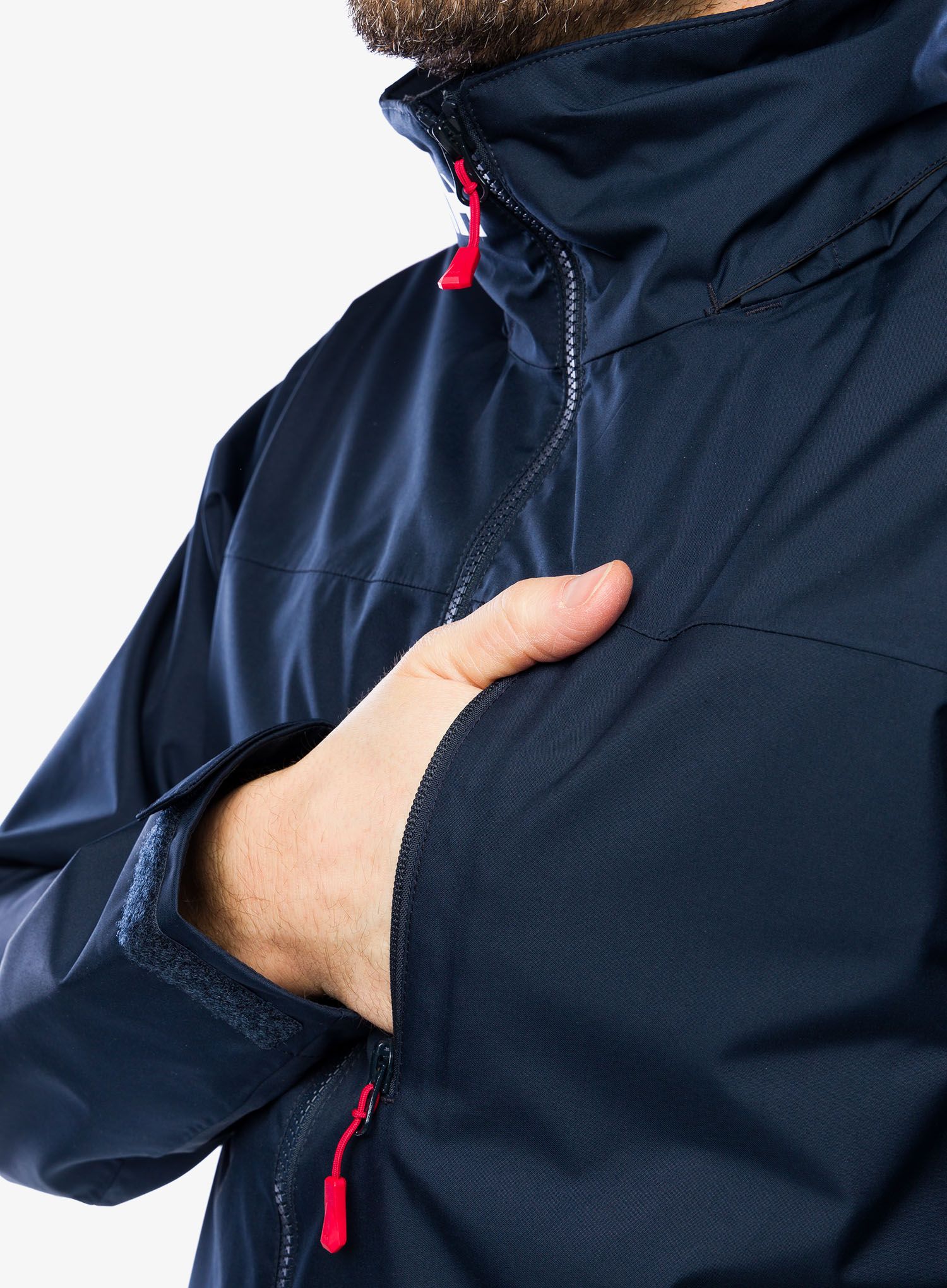 Bunda do deště Helly Hansen Crew Hooded Jacket 2.0 - navy