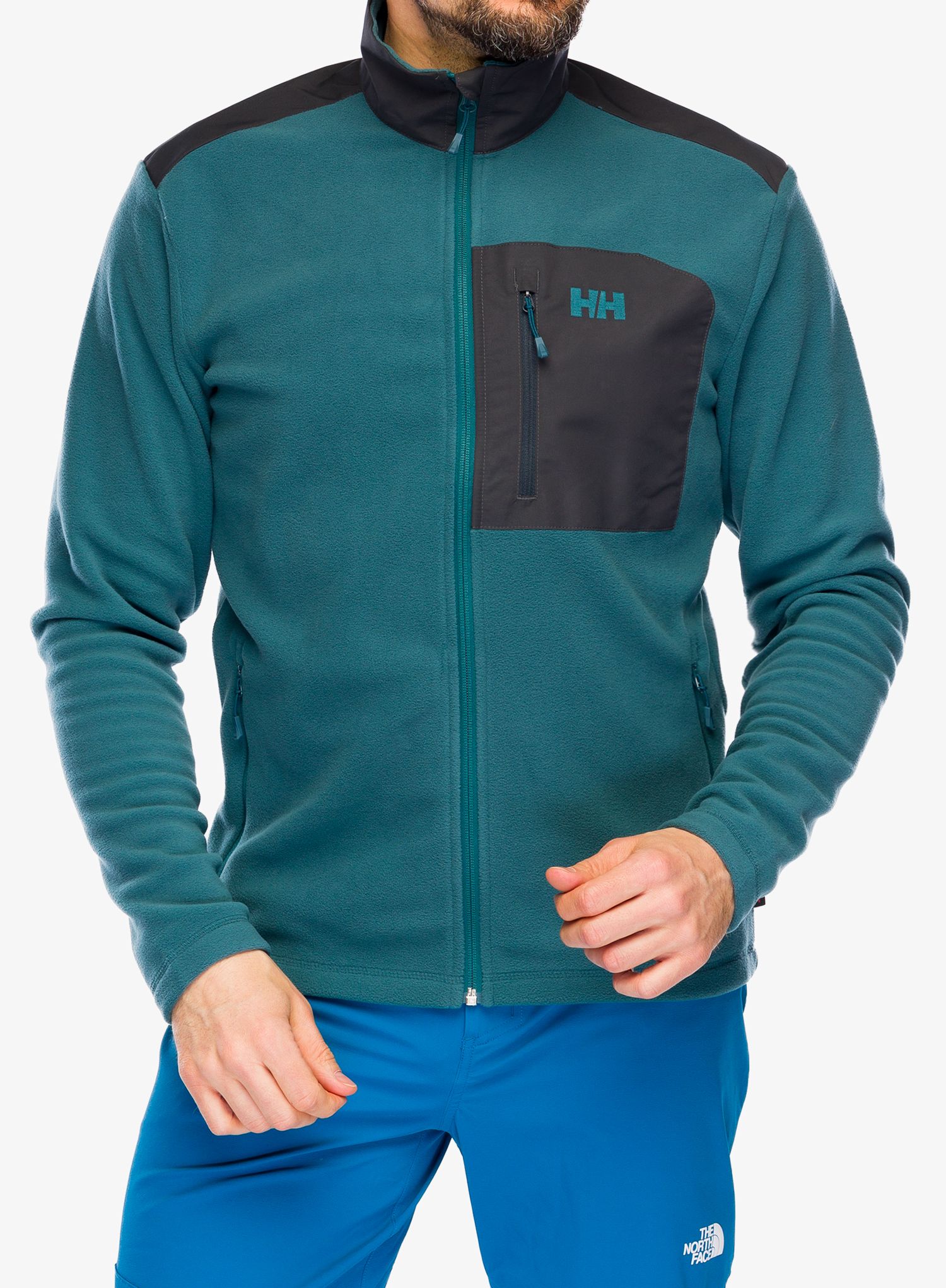 Fleece mikina Helly Hansen Daybreaker Block Jacket - dark creek