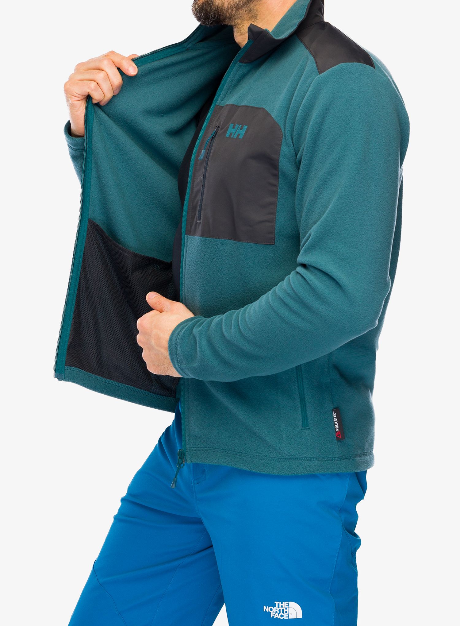 Fleece mikina Helly Hansen Daybreaker Block Jacket - dark creek