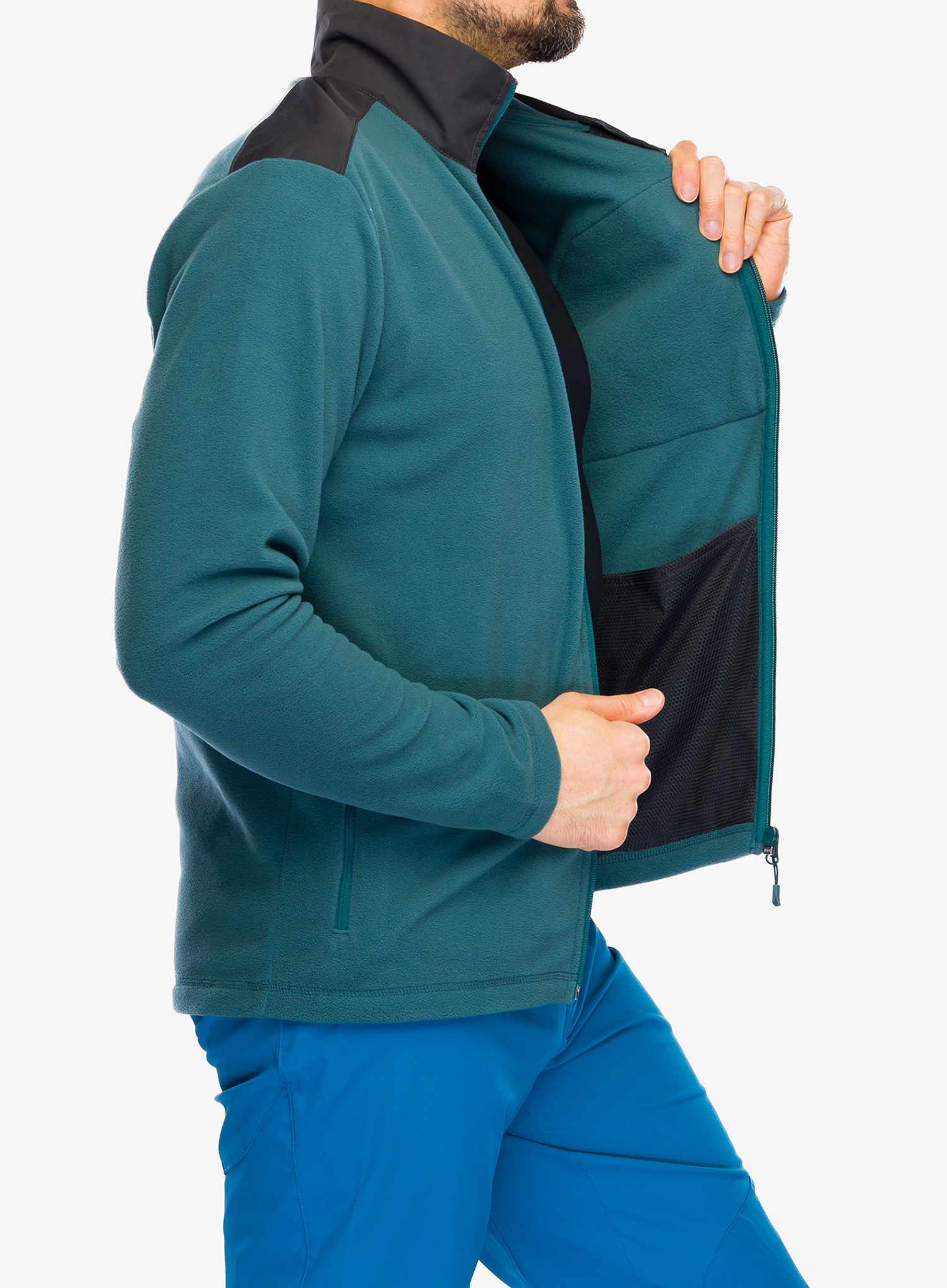 Fleece mikina Helly Hansen Daybreaker Block Jacket - dark creek