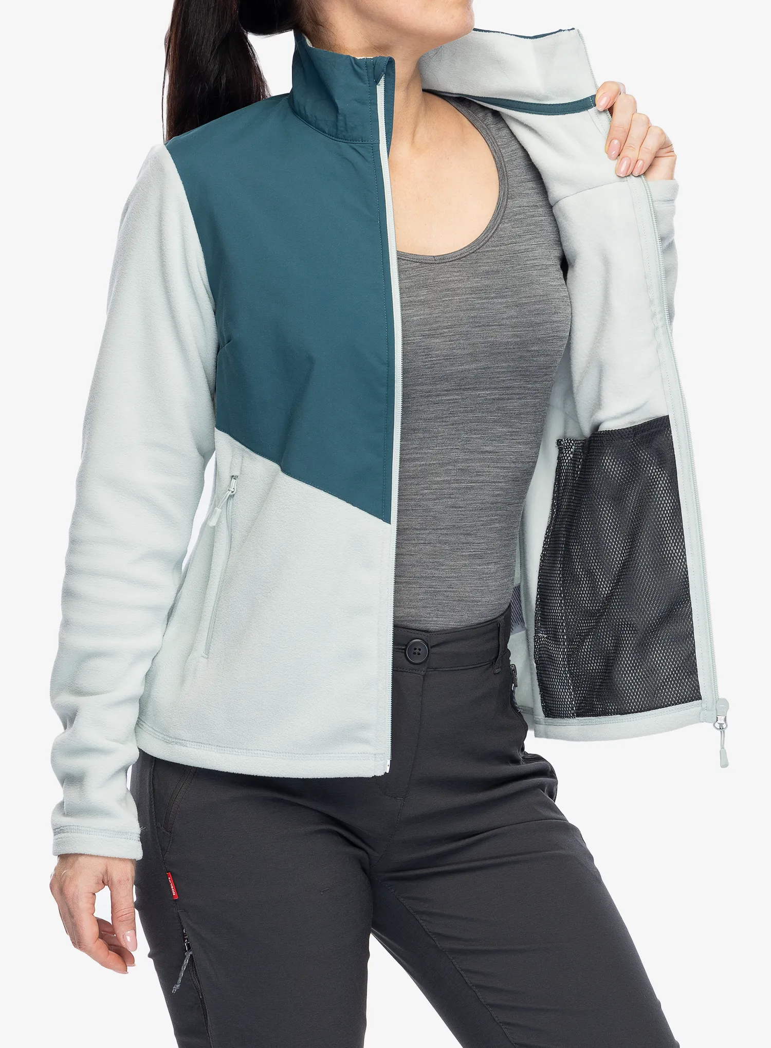 Dámská mikina se zipem Helly Hansen Daybreaker Block Jacket - green mist