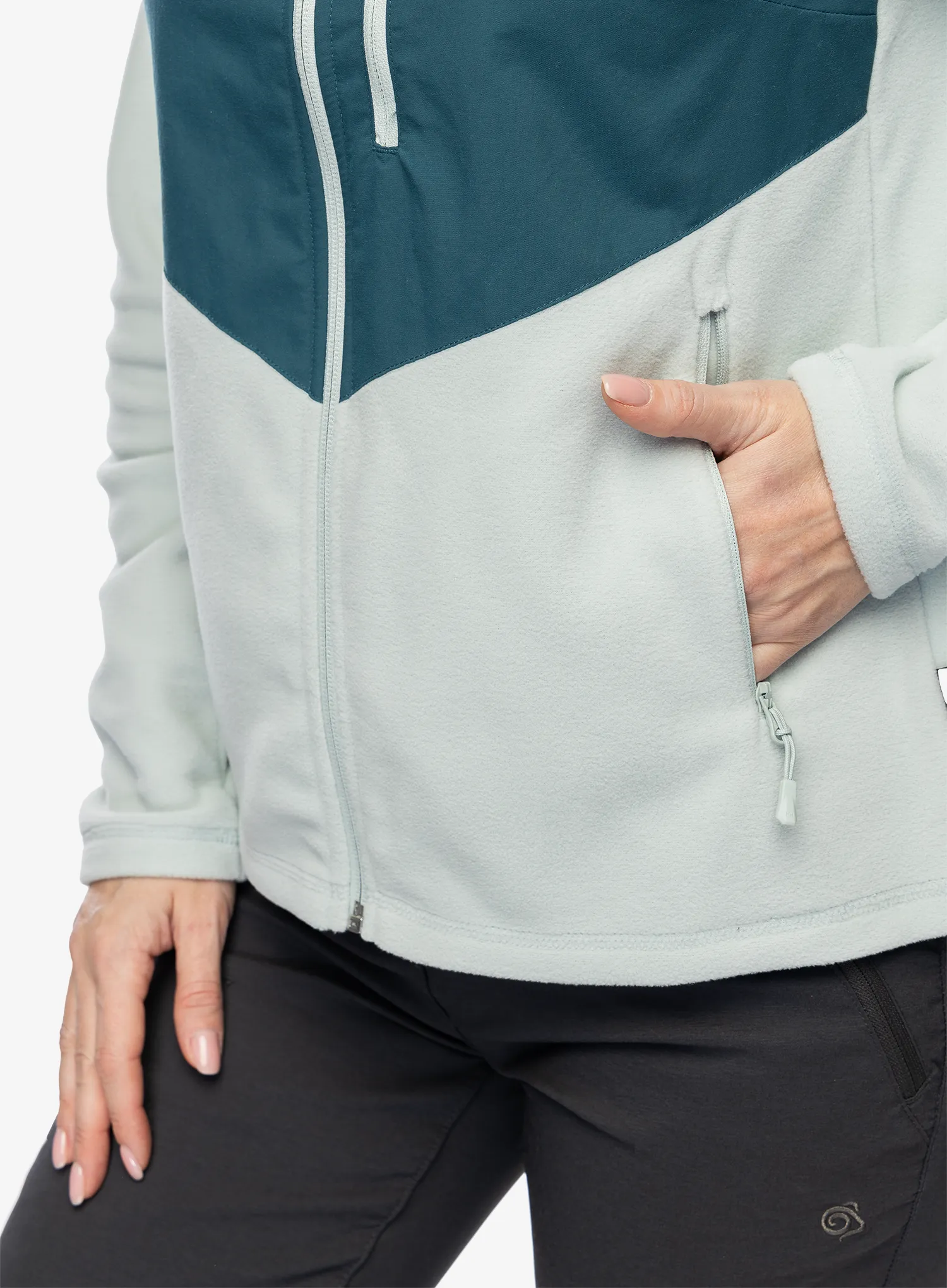 Dámská mikina se zipem Helly Hansen Daybreaker Block Jacket - green mist