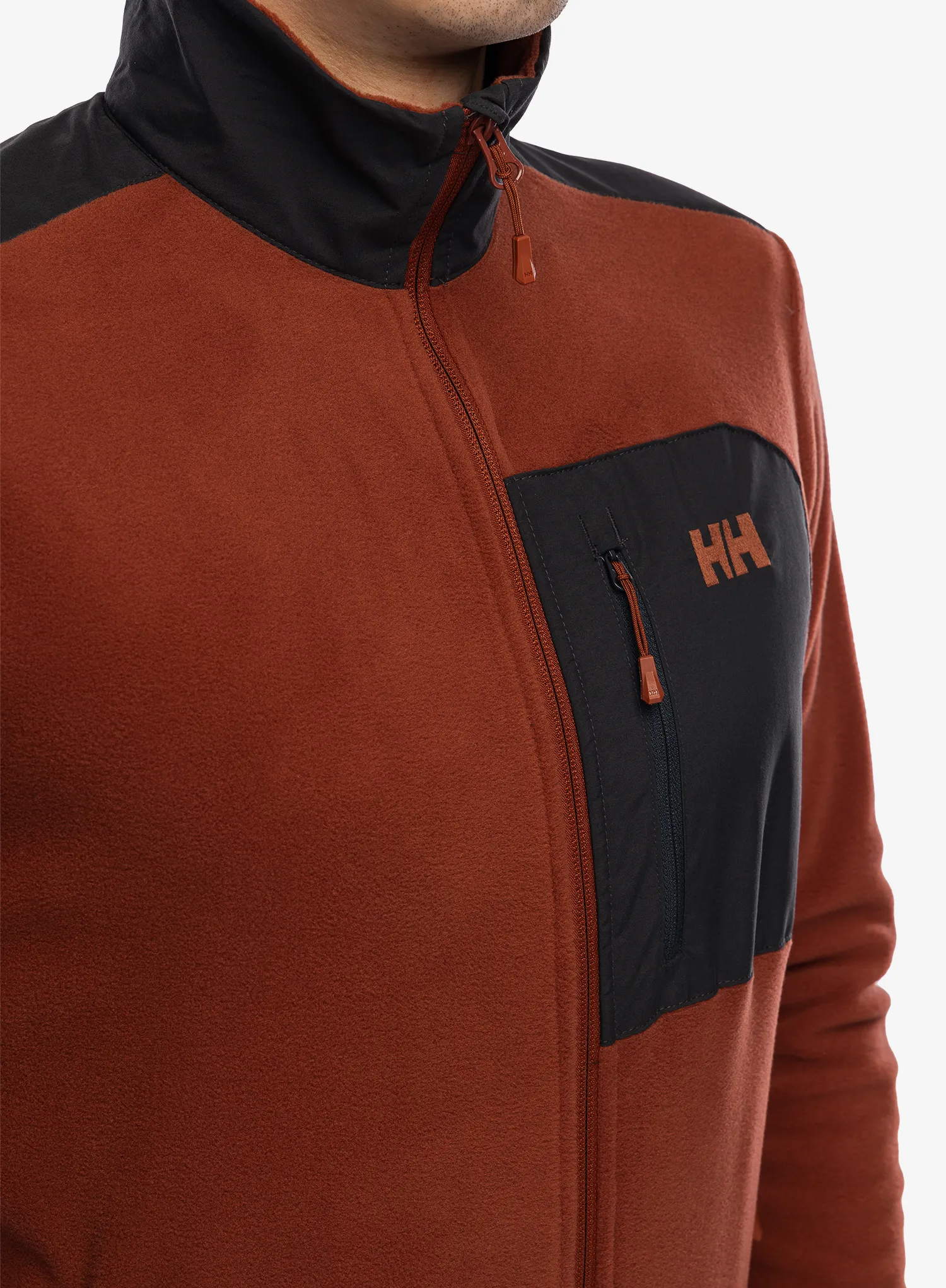 Mikina se zipem Helly Hansen Daybreaker Block Jacket - iron oxide