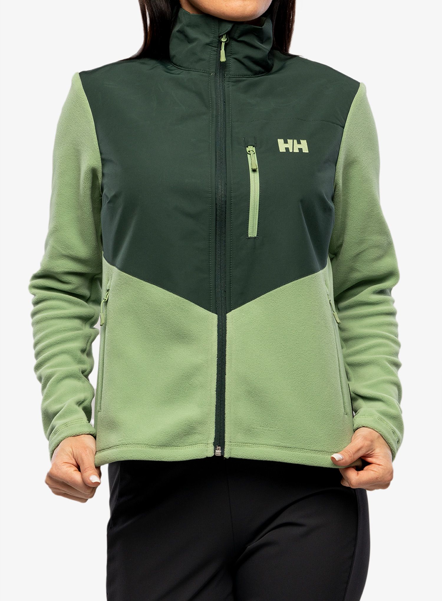 Dámská mikina na zip Helly Hansen Daybreaker Block Jacket - jade 2.0