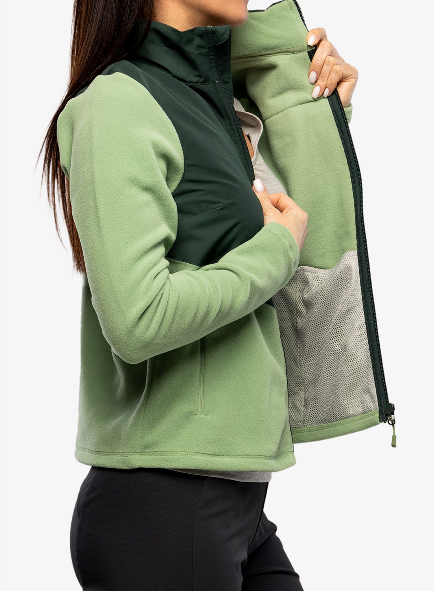 Dámská mikina na zip Helly Hansen Daybreaker Block Jacket - jade 2.0