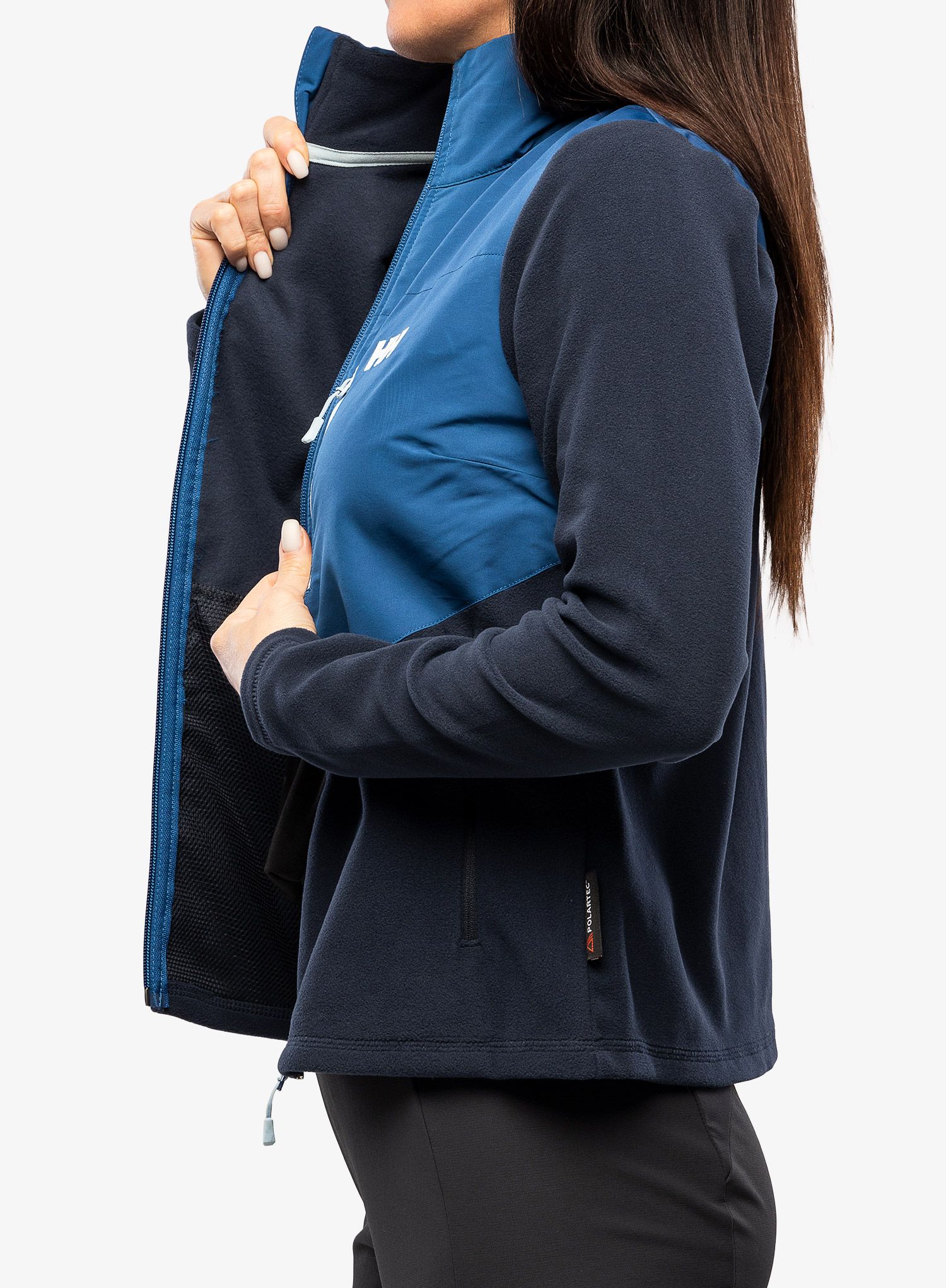 Fleece mikina dámská Helly Hansen Daybreaker Block Jacket - navy