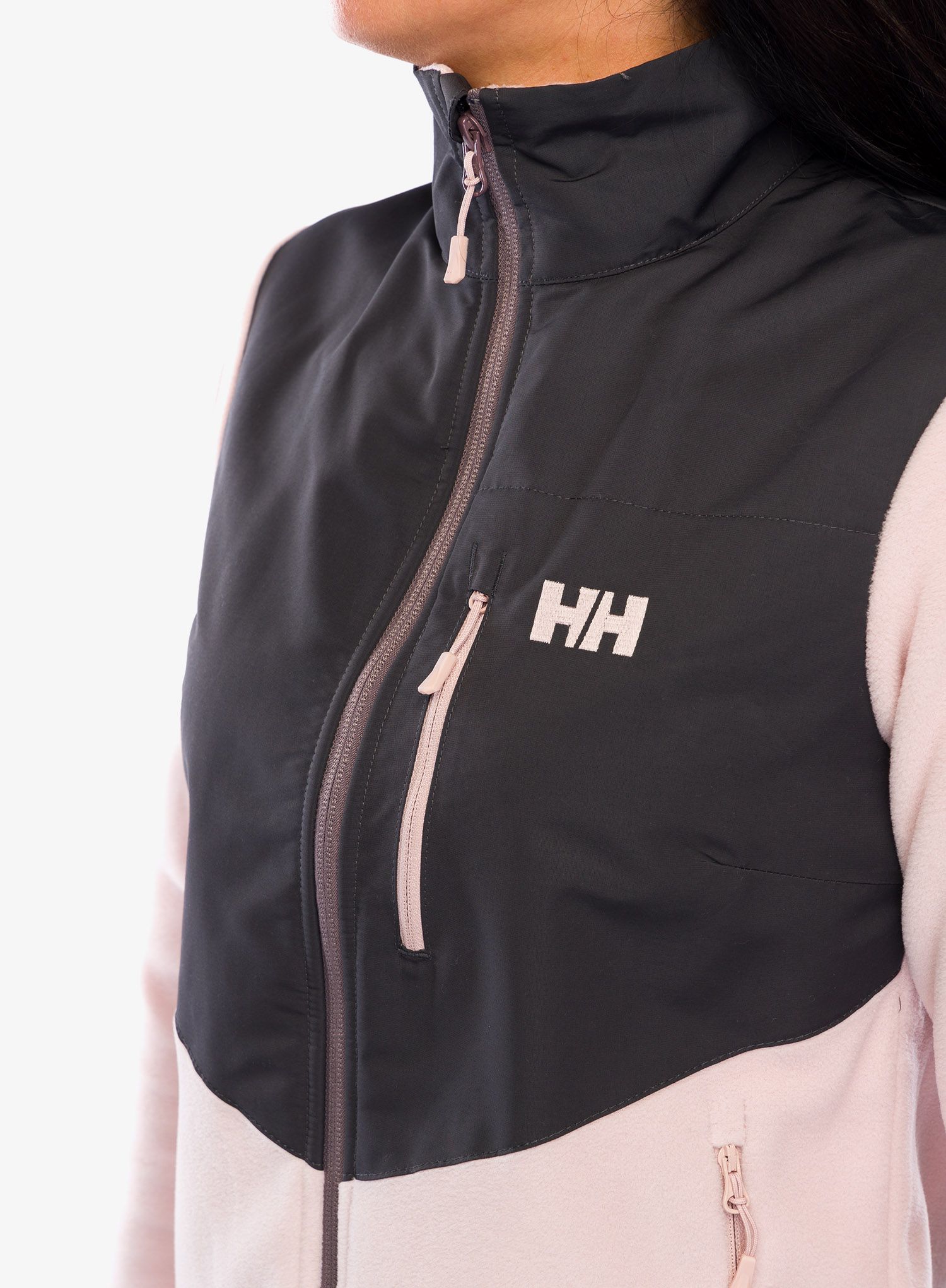 Fleece mikina dámská Helly Hansen Daybreaker Block Jacket - pink cloud