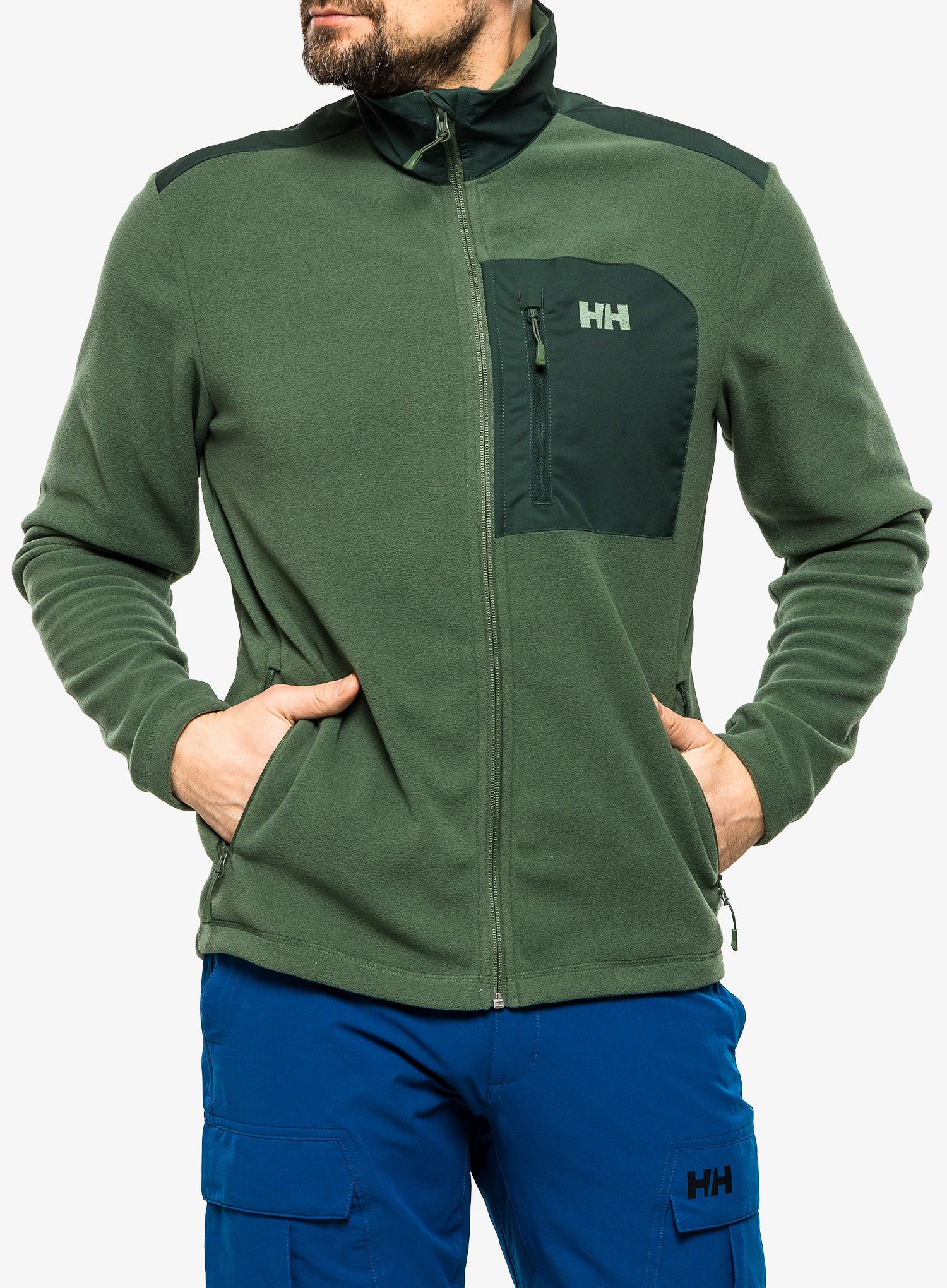Rozepínací mikina Helly Hansen Daybreaker Block Jacket - spruce