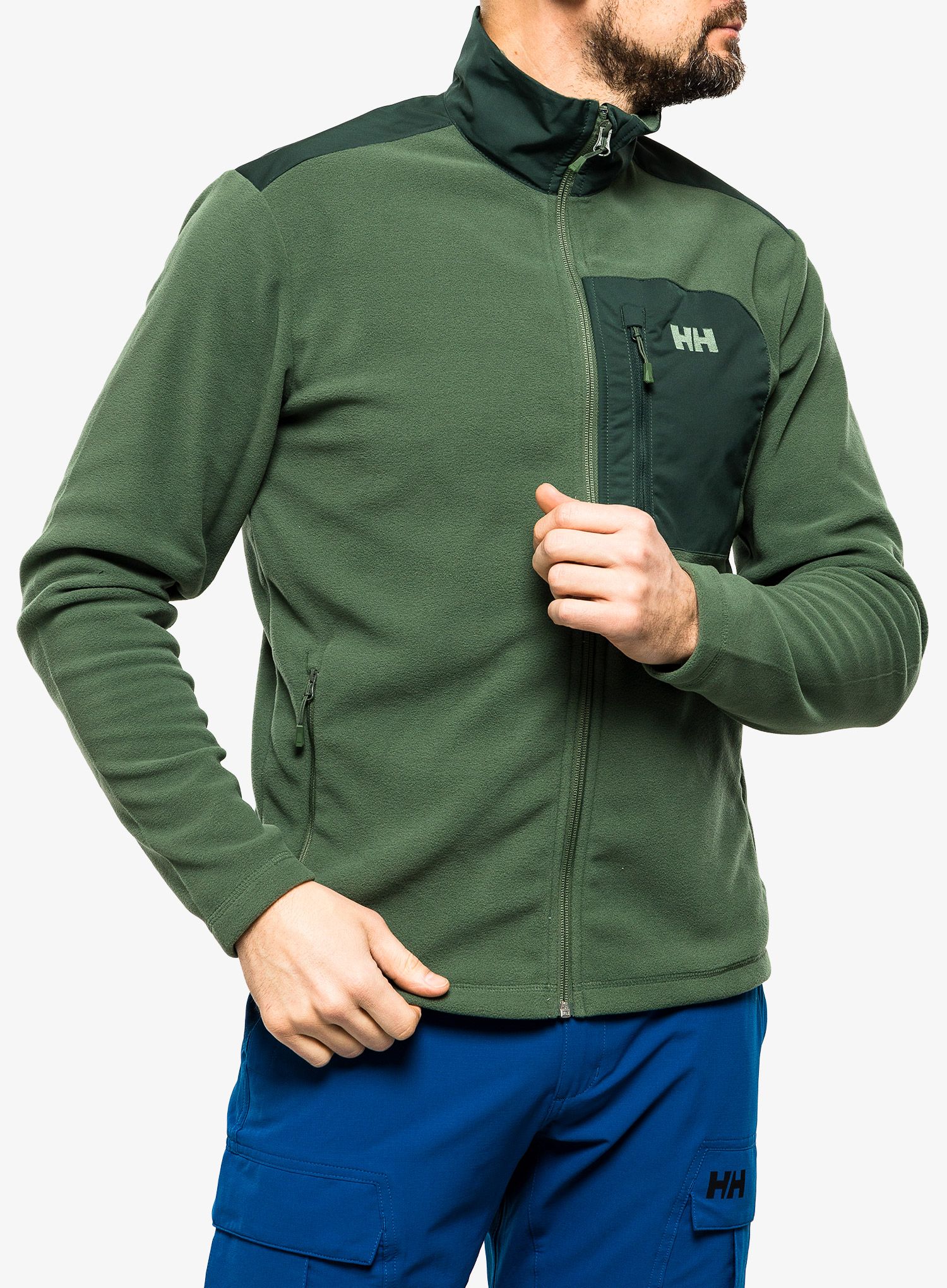 Rozepínací mikina Helly Hansen Daybreaker Block Jacket - spruce