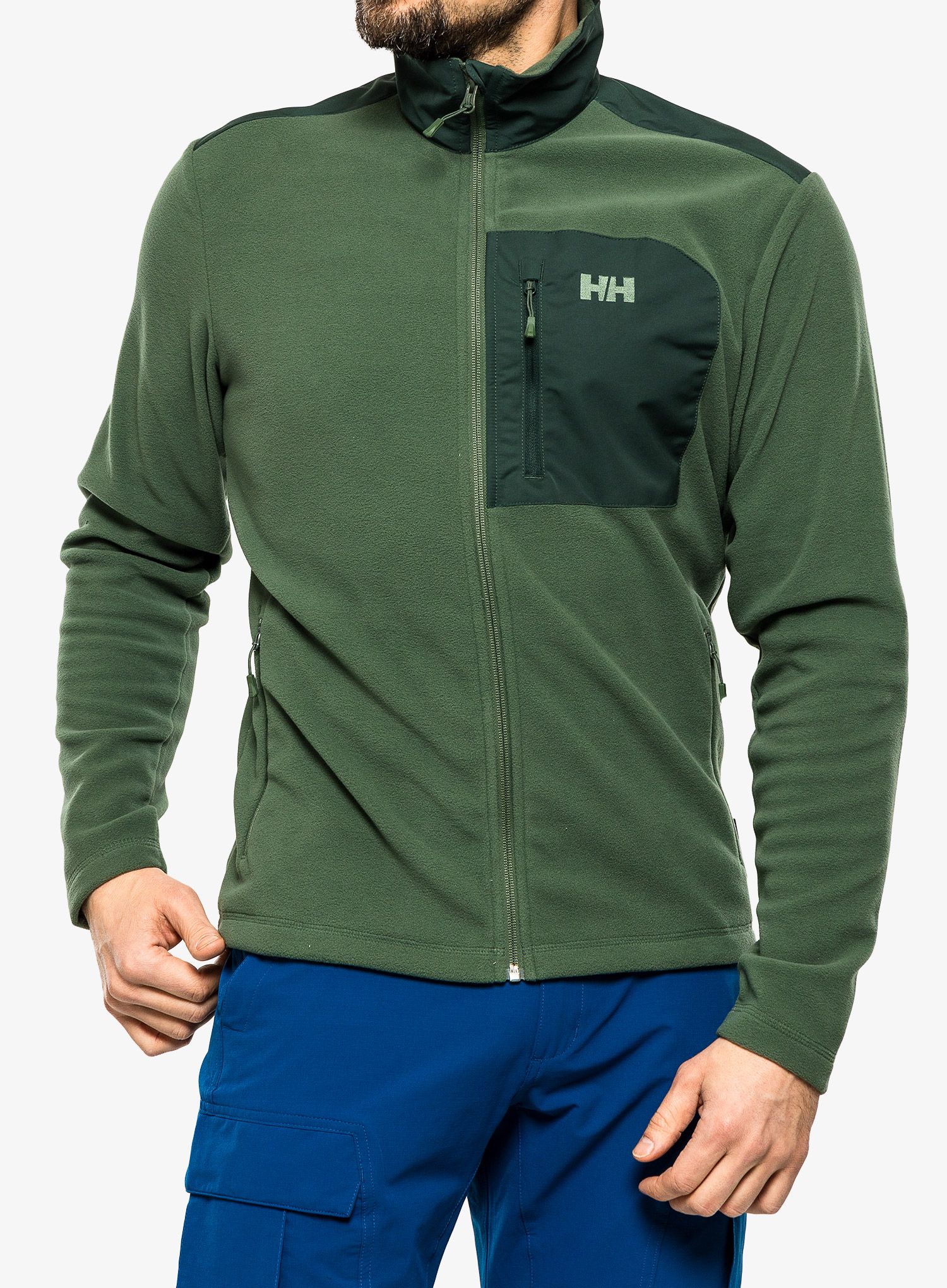 Rozepínací mikina Helly Hansen Daybreaker Block Jacket - spruce