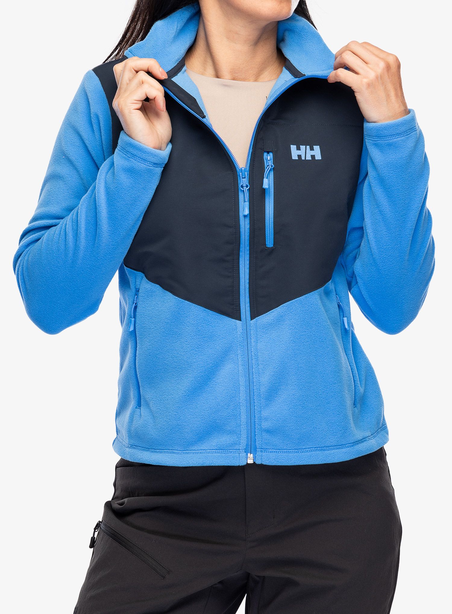 Fleece mikina dámská Helly Hansen Daybreaker Block Jacket - ultra blue