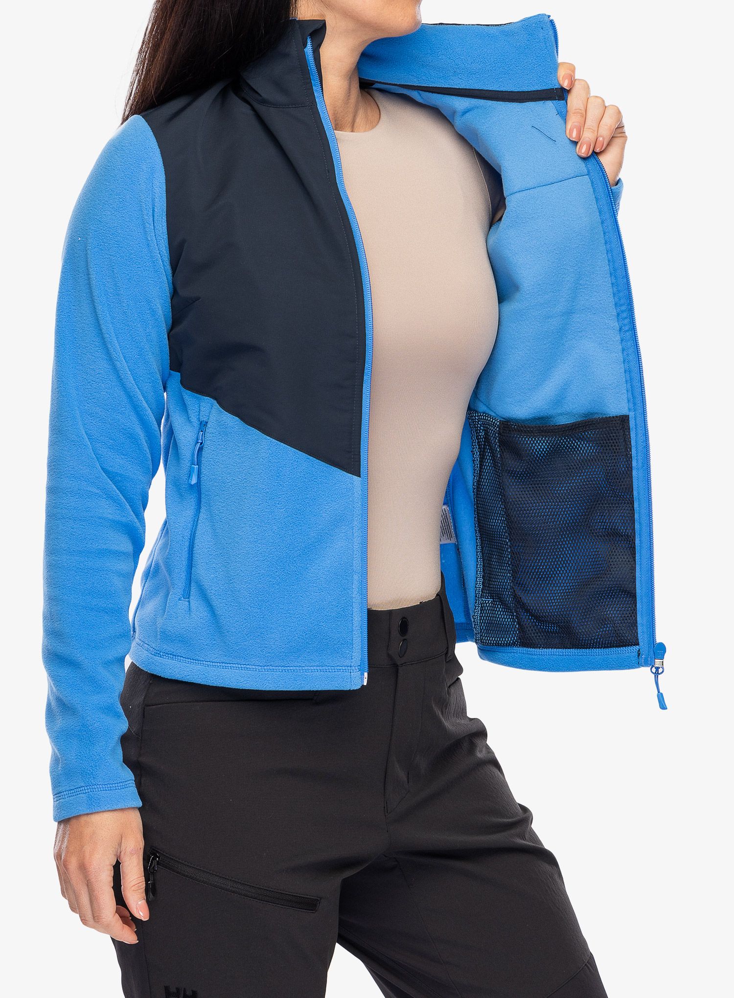 Fleece mikina dámská Helly Hansen Daybreaker Block Jacket - ultra blue