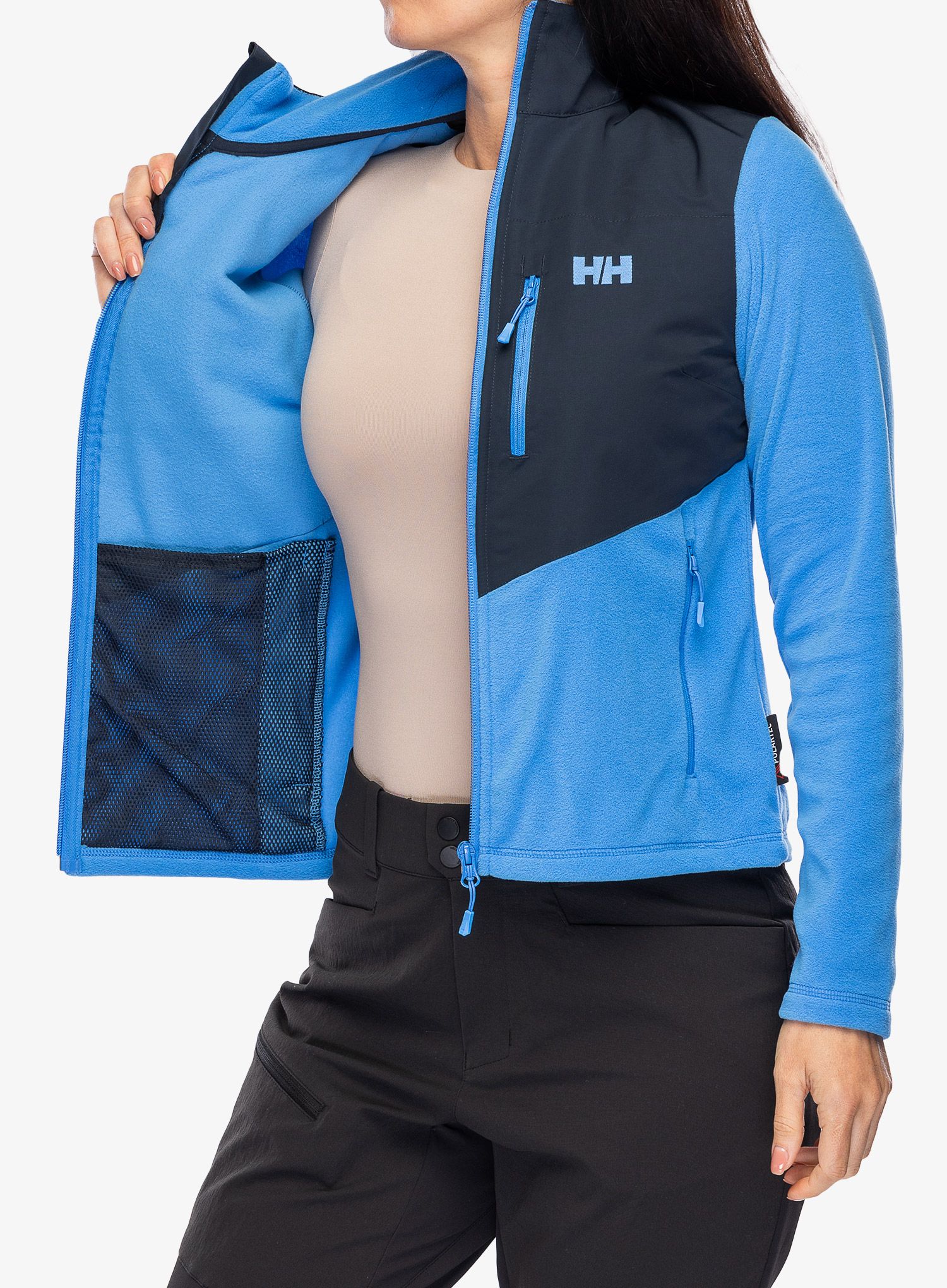 Fleece mikina dámská Helly Hansen Daybreaker Block Jacket - ultra blue