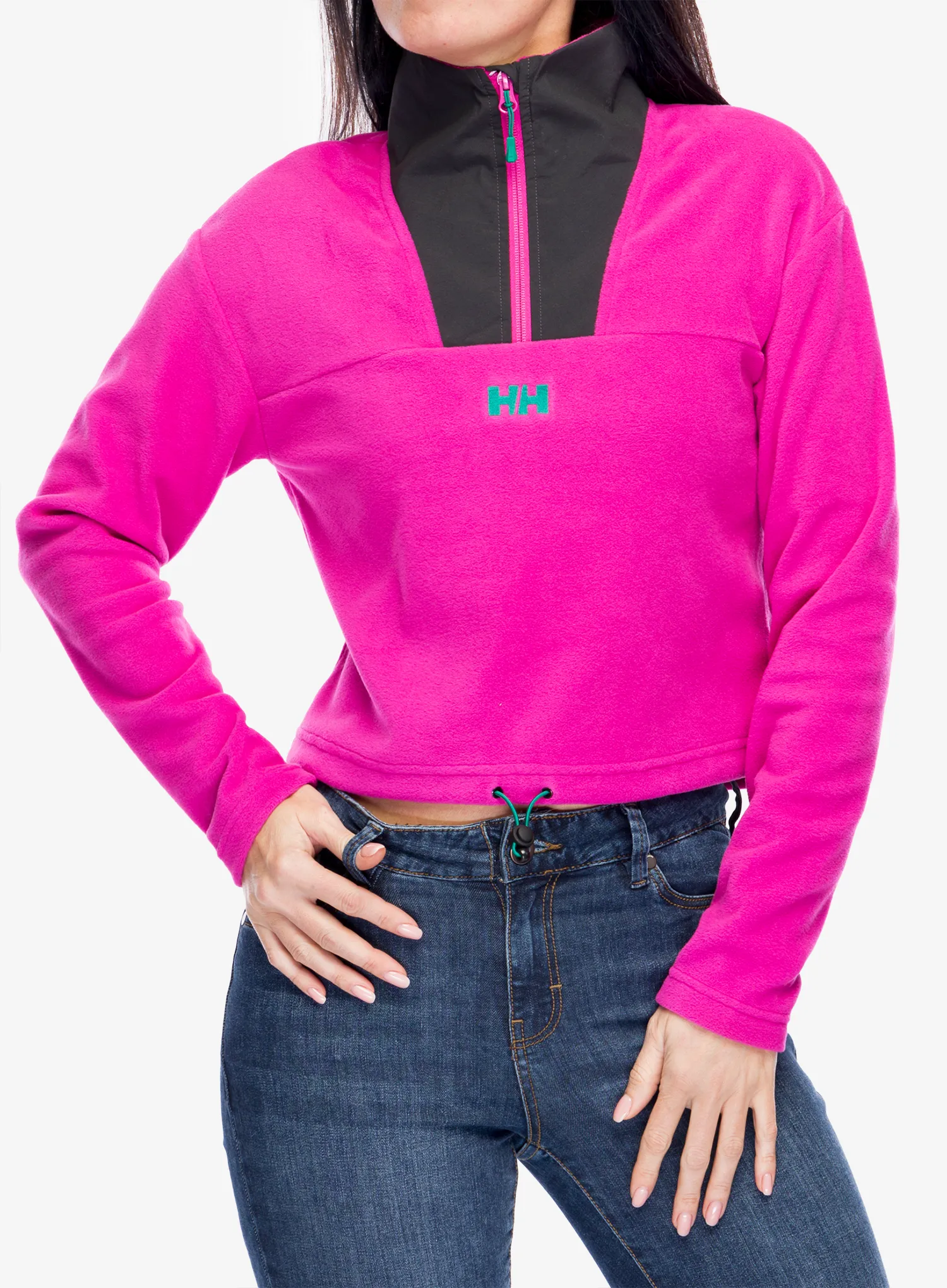 Dámská mikina Helly Hansen Daybreaker Cropped Fleece - magenta 2.0