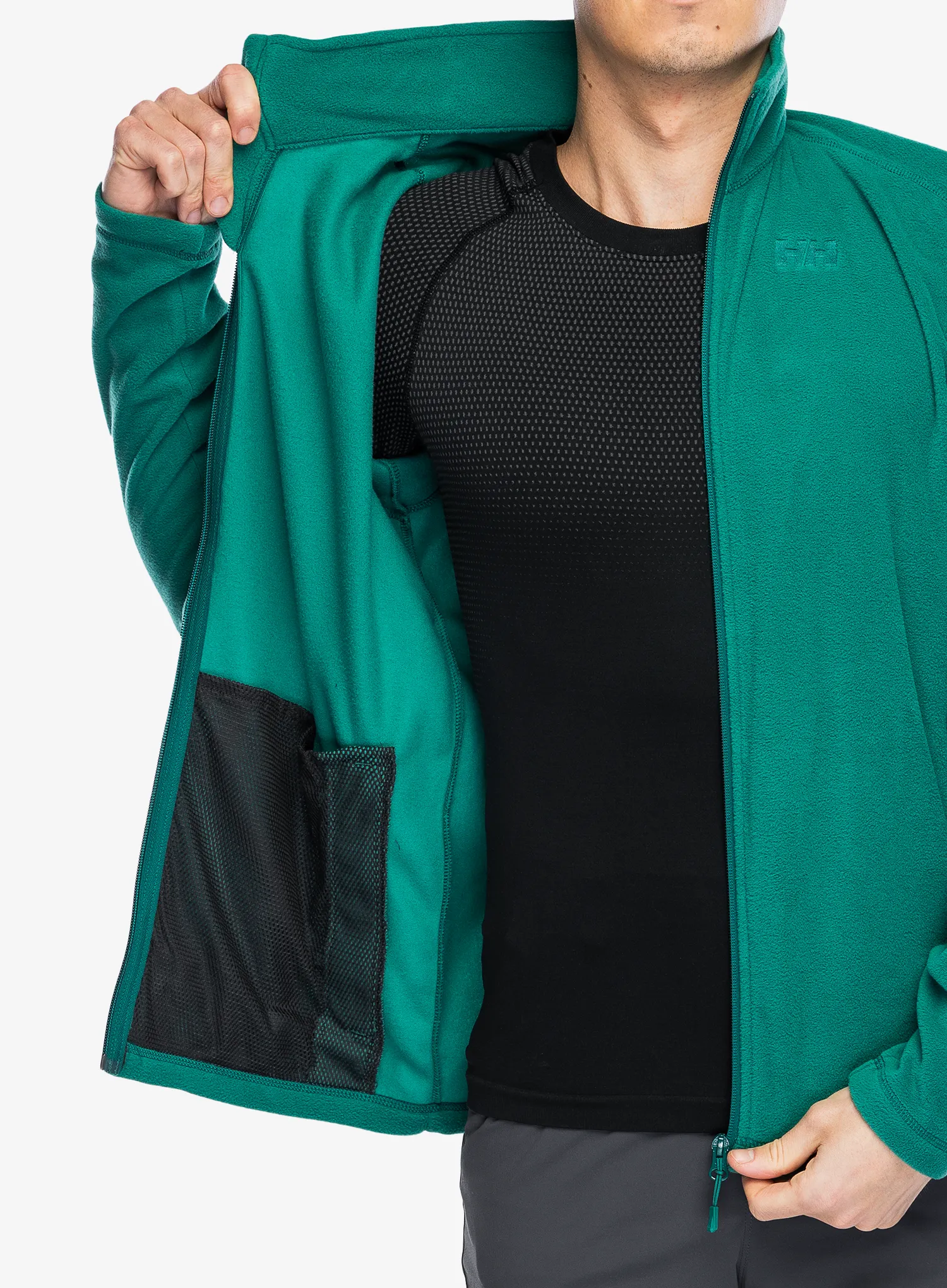 Fleece mikina Helly Hansen Daybreaker Fleece Jacket - emerald