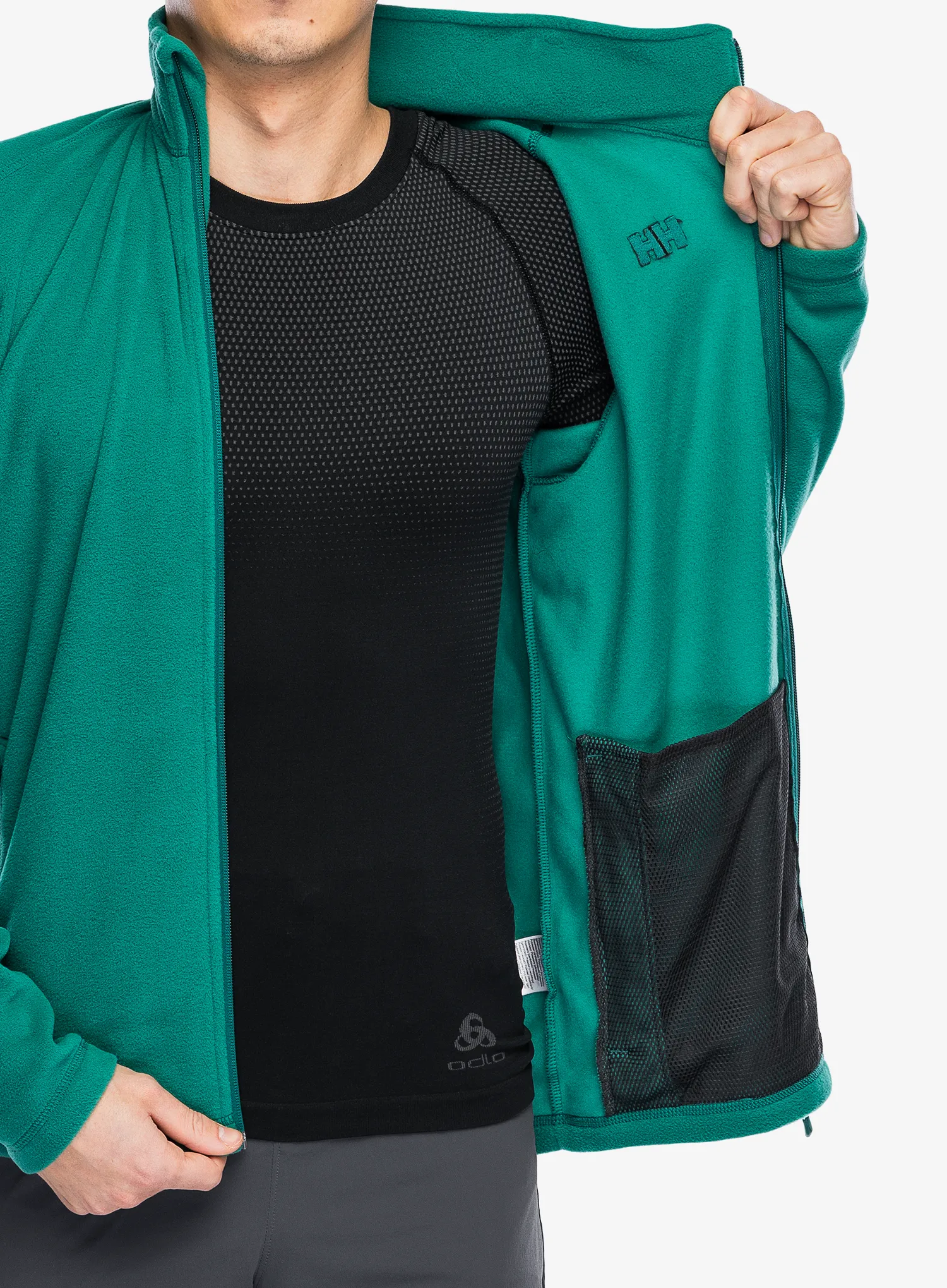 Fleece mikina Helly Hansen Daybreaker Fleece Jacket - emerald