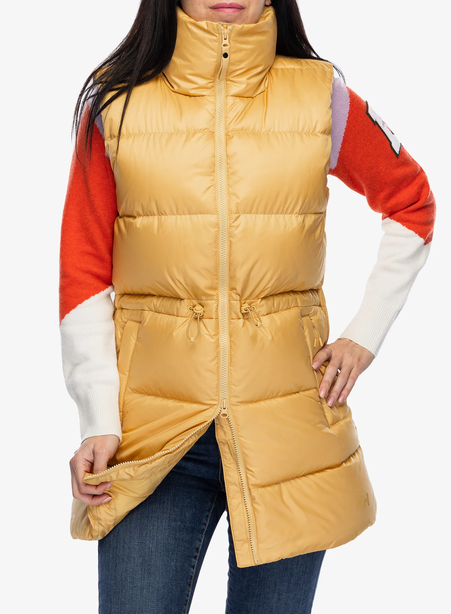 Péřová vesta dámská Helly Hansen Essence Down Vest - sand