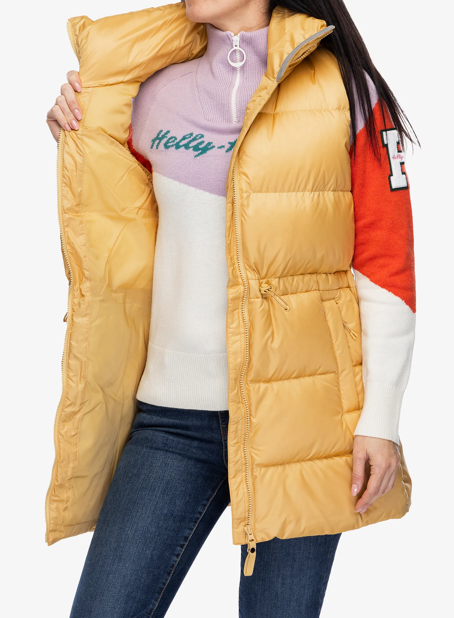 Péřová vesta dámská Helly Hansen Essence Down Vest - sand