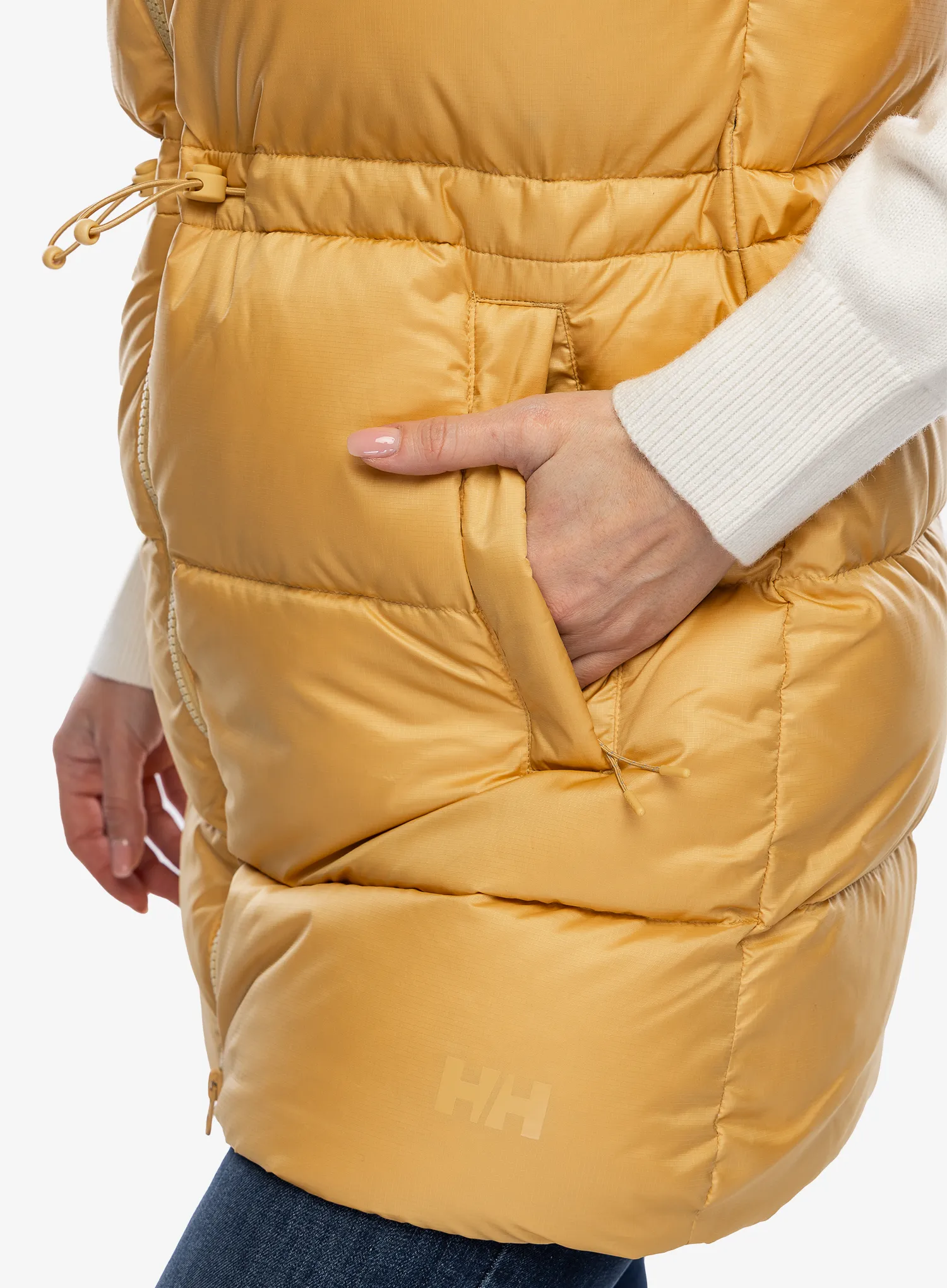 Péřová vesta dámská Helly Hansen Essence Down Vest - sand