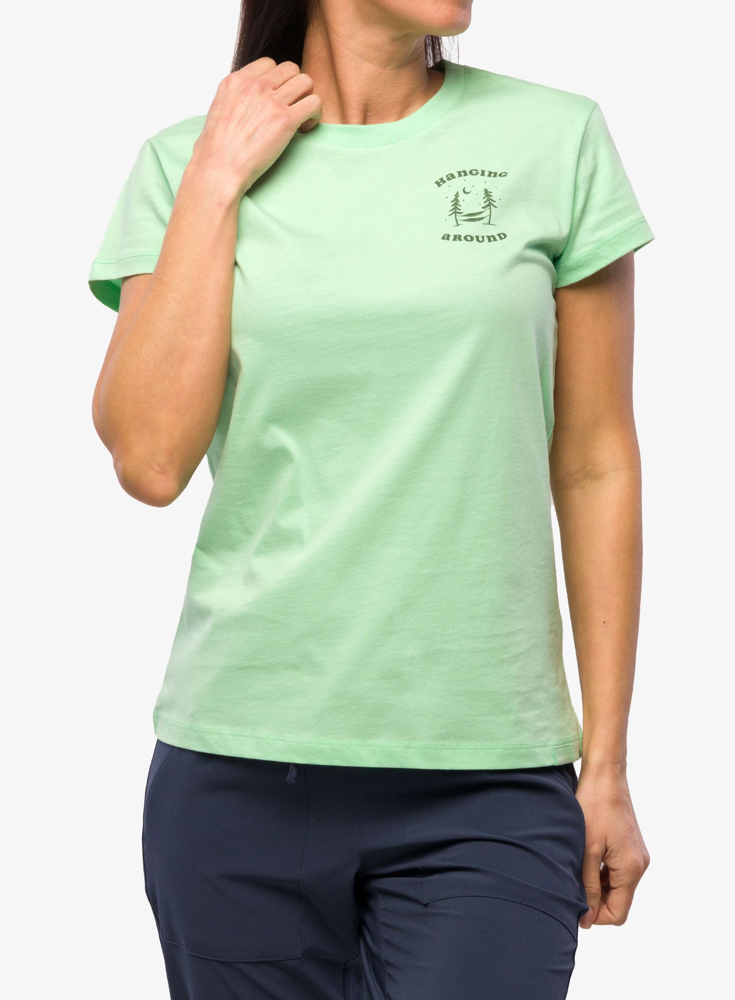 Bavlněné tričko dámské Helly Hansen F2F Organic Cotton Tee 2.0  - mint